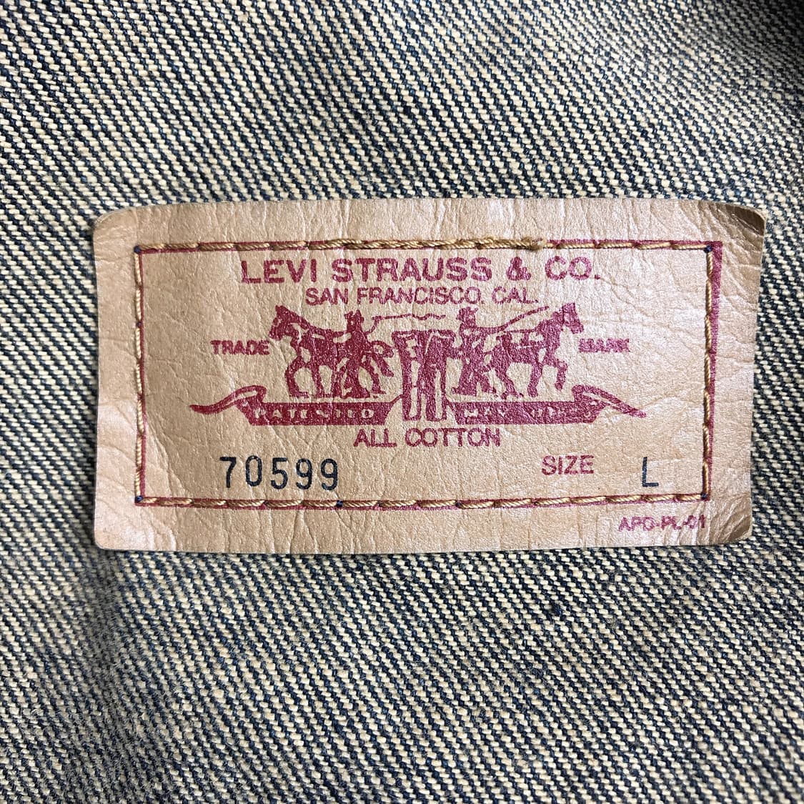 리바이스 Levi's 일본판 트러커 데님 자켓 남성L (95) 상품이미지9