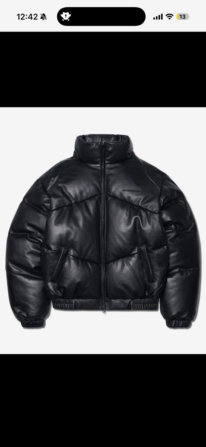 노매뉴얼 레더 패딩  상품이미지2