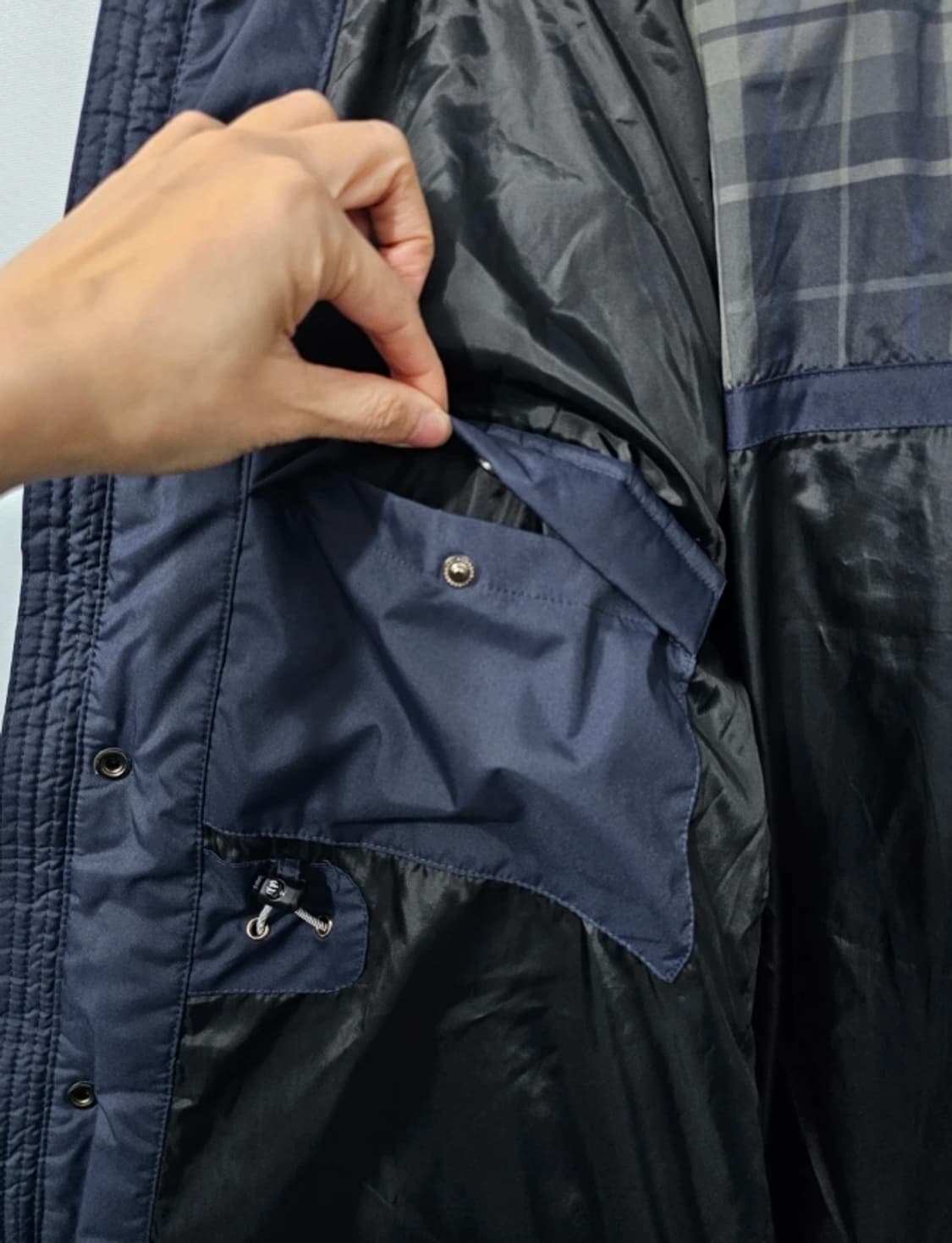 닥스 남성 라쿤털 패딩 네이비 105 상품이미지8