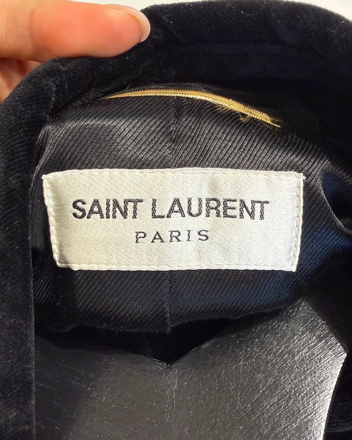 생로랑 블랙 벨벳 스터드 자켓  상품이미지8