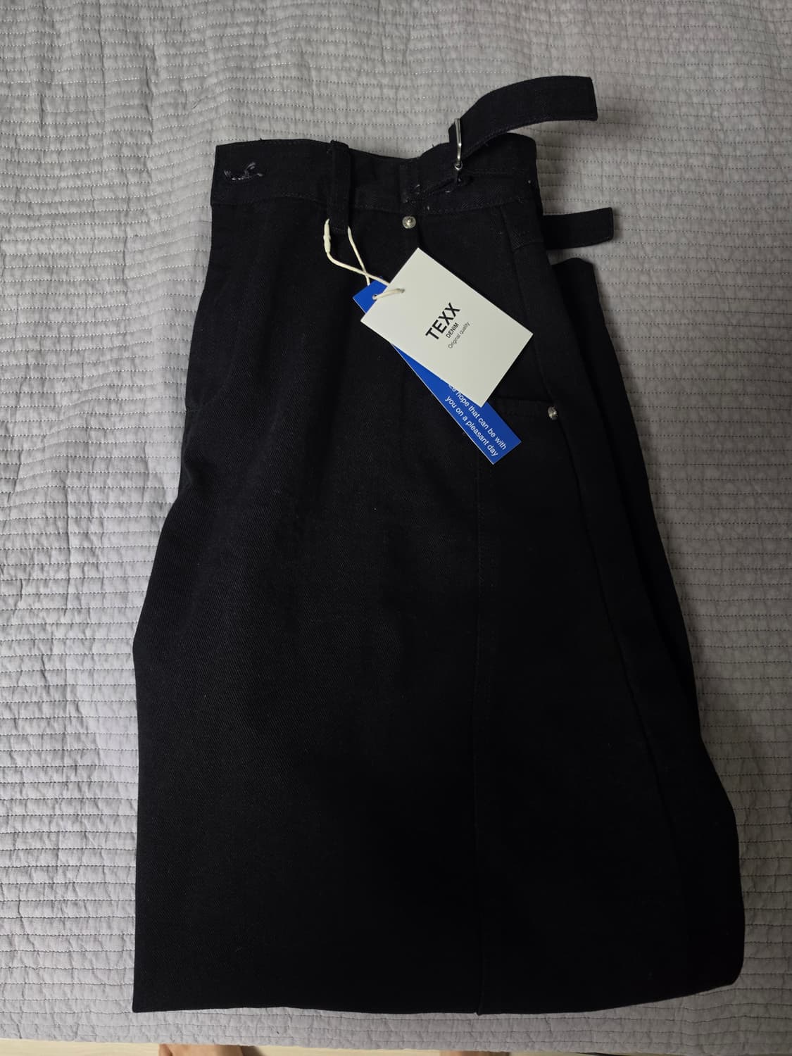 (새상품) 텍스 TX304 커브드 배기 벌룬 데님 (블랙)M 상품이미지1