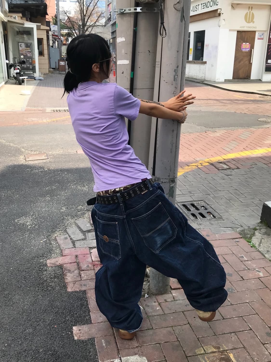 Hysteric Glamour Lavender/Pink Logo Tee 상품이미지4