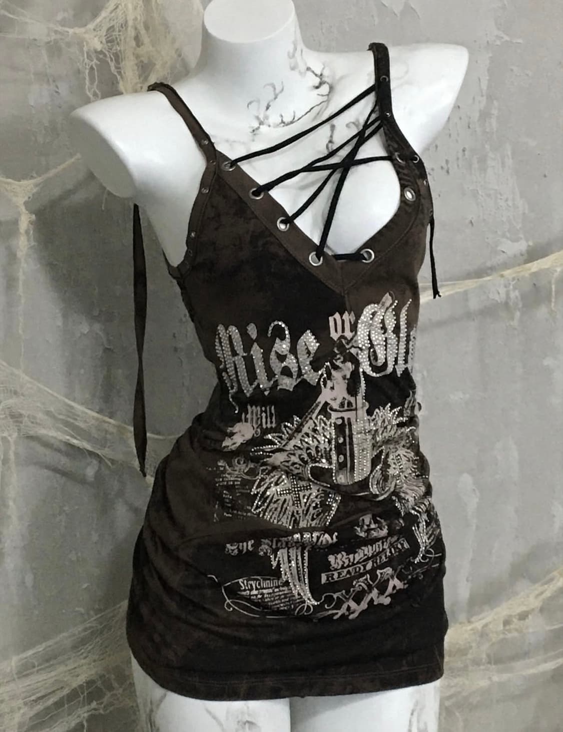 Salvage Rope Detail Grunge Onepiece 상품이미지1