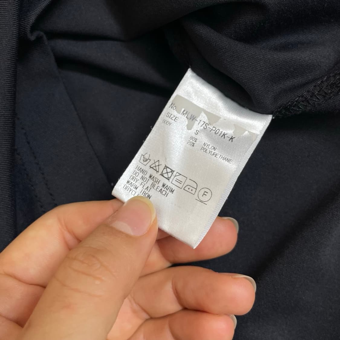 마크앤로나 블랙 스컬로고 긴팔 카라티 S 상품이미지3