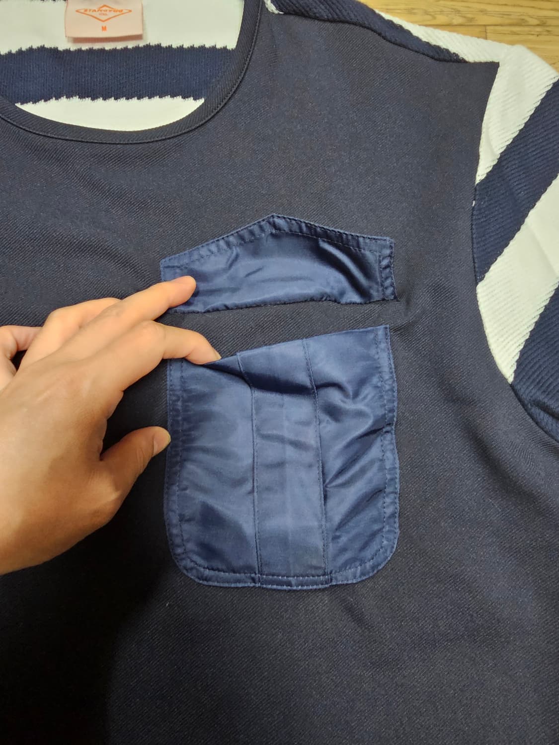 제너럴아이디어 STRIPE ROUND T-SHIRT 상품이미지5