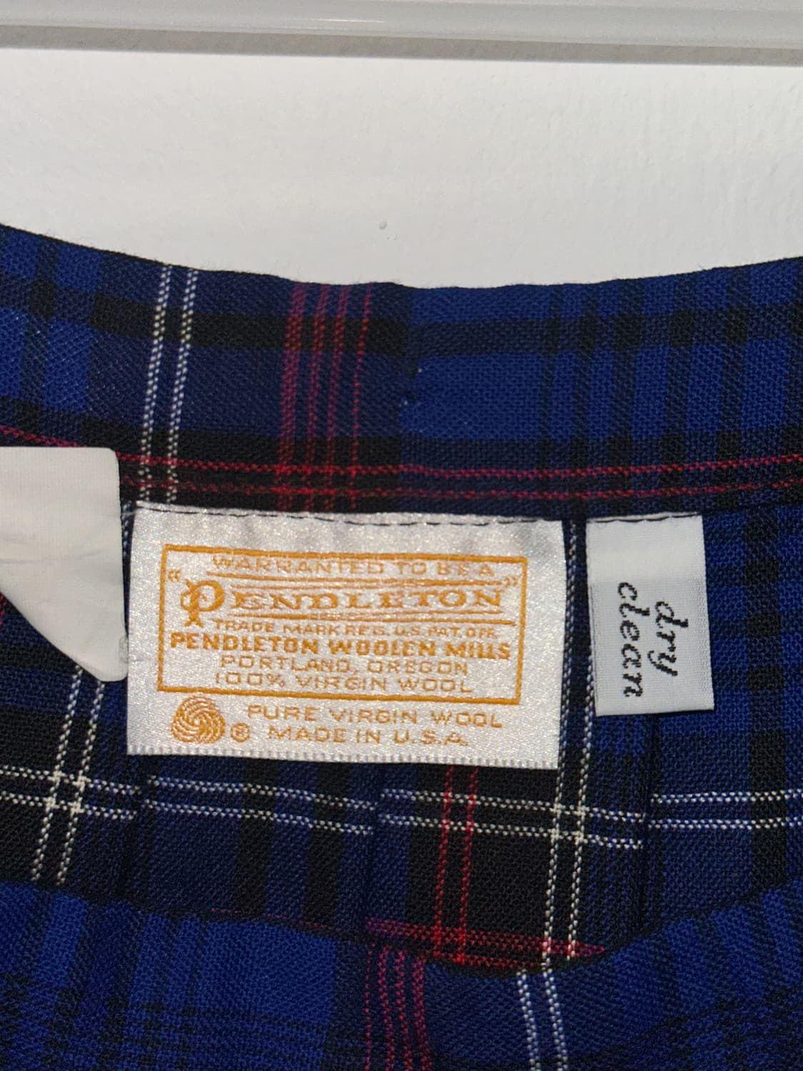 패들턴 pendleton 울 체크 레이어드 롱스커트 상품이미지3