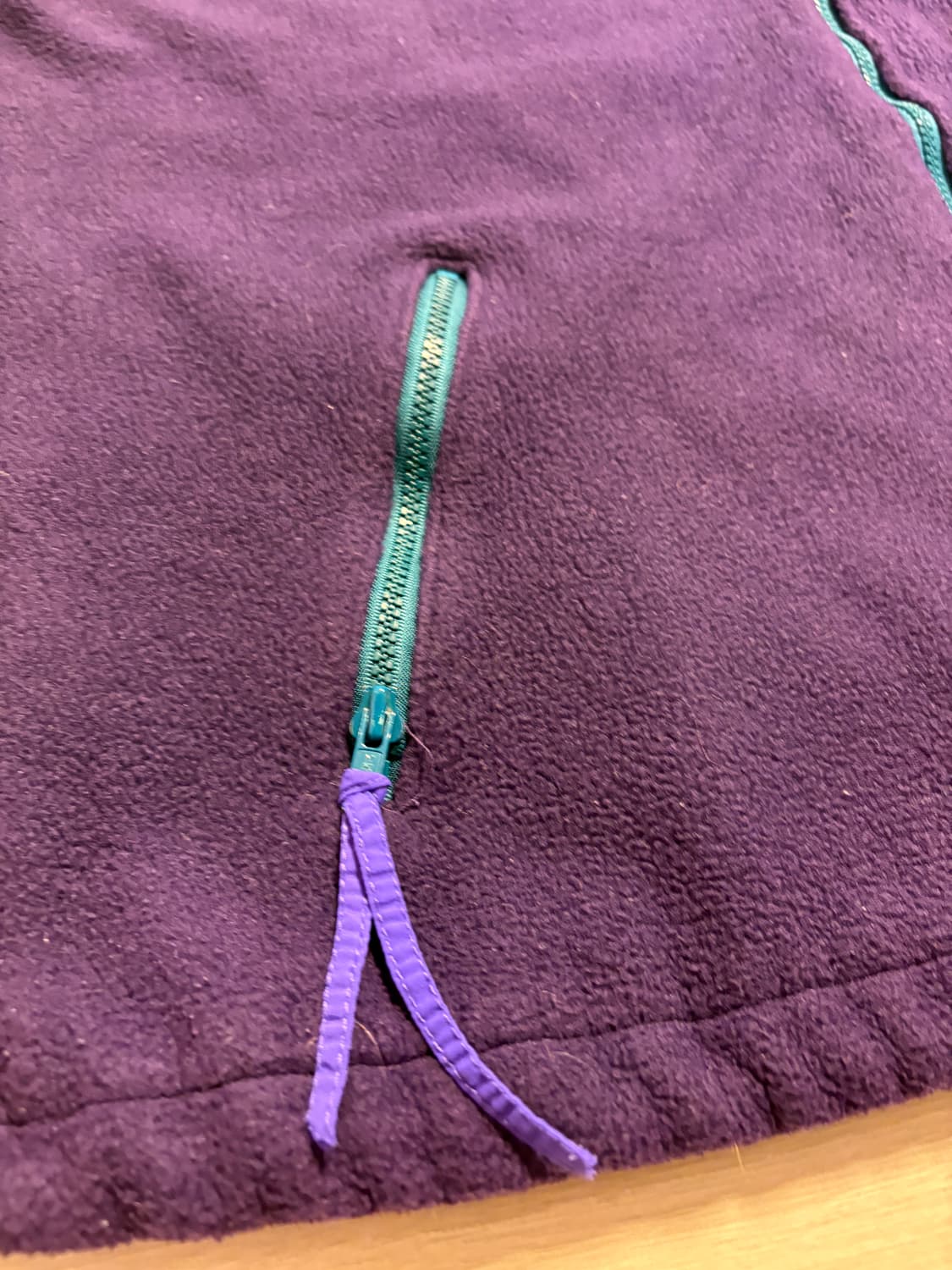 XL)90s~00s 콜럼비아 딥퍼플 플리스 집업 자켓 상품이미지3