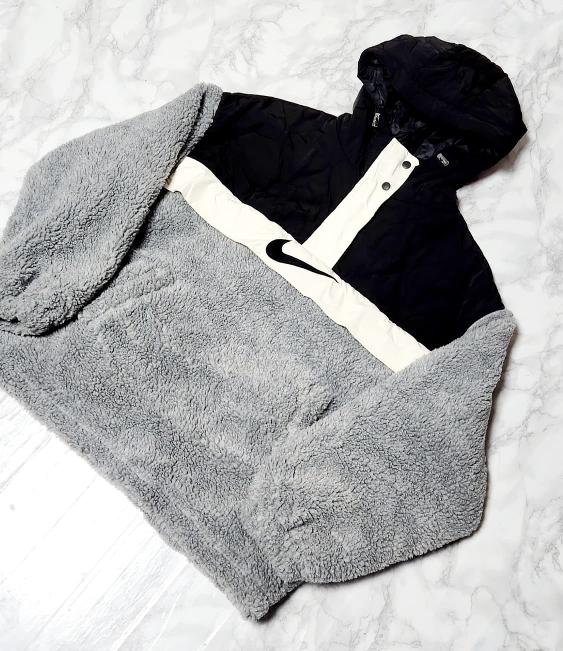 나이키 빅로고 올드스쿨 후리스 후드 자켓 상품이미지2