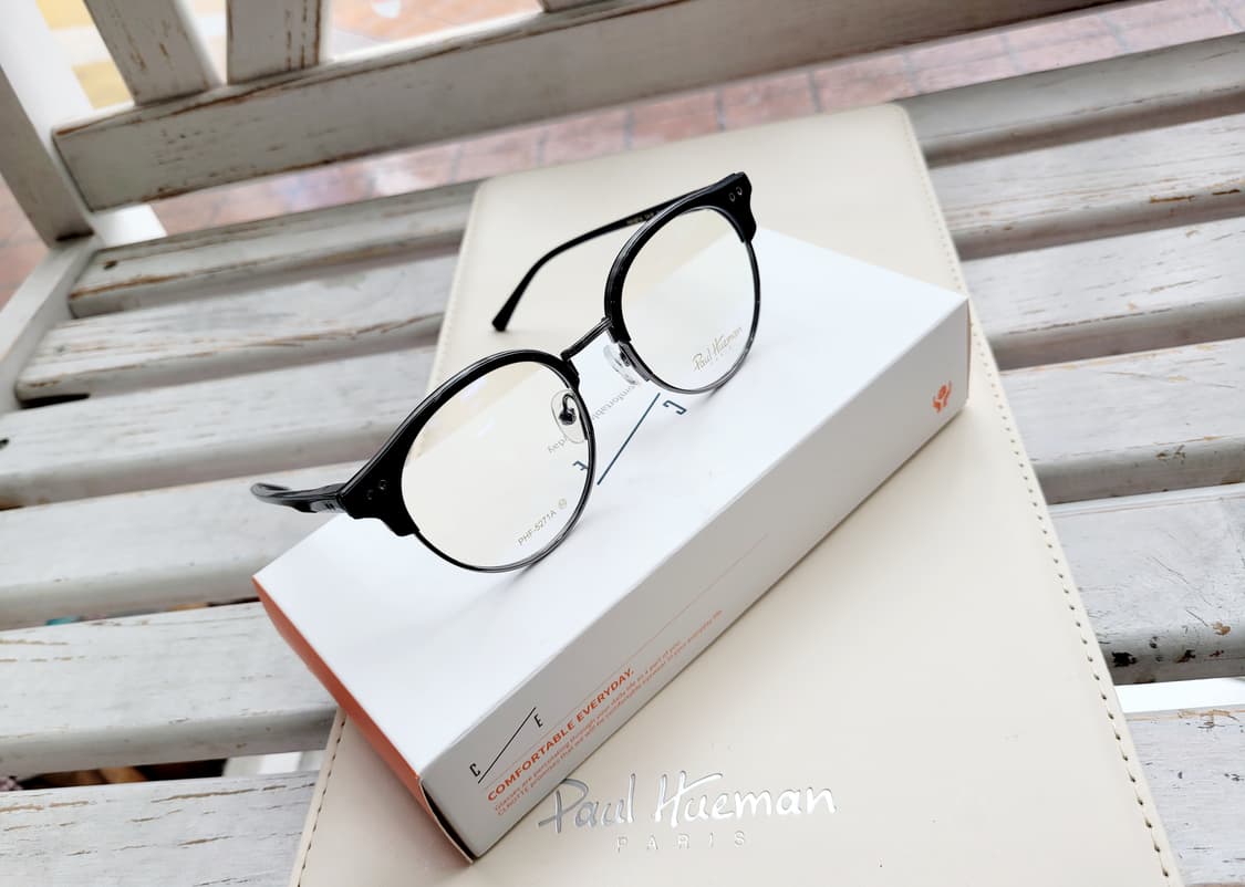 폴휴먼 안경 PHF-5271A 블랙원형하금테 안경 상품이미지3