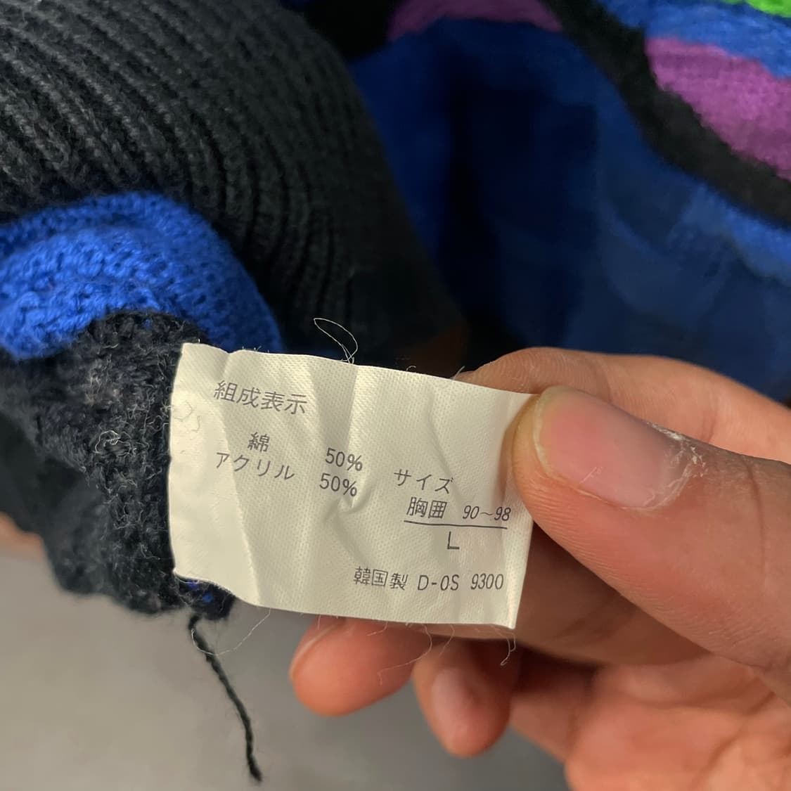 90s 크리스찬 모드 3D 케이블 쿠지 스타일 패턴 니트 스웨터 N35 상품이미지7