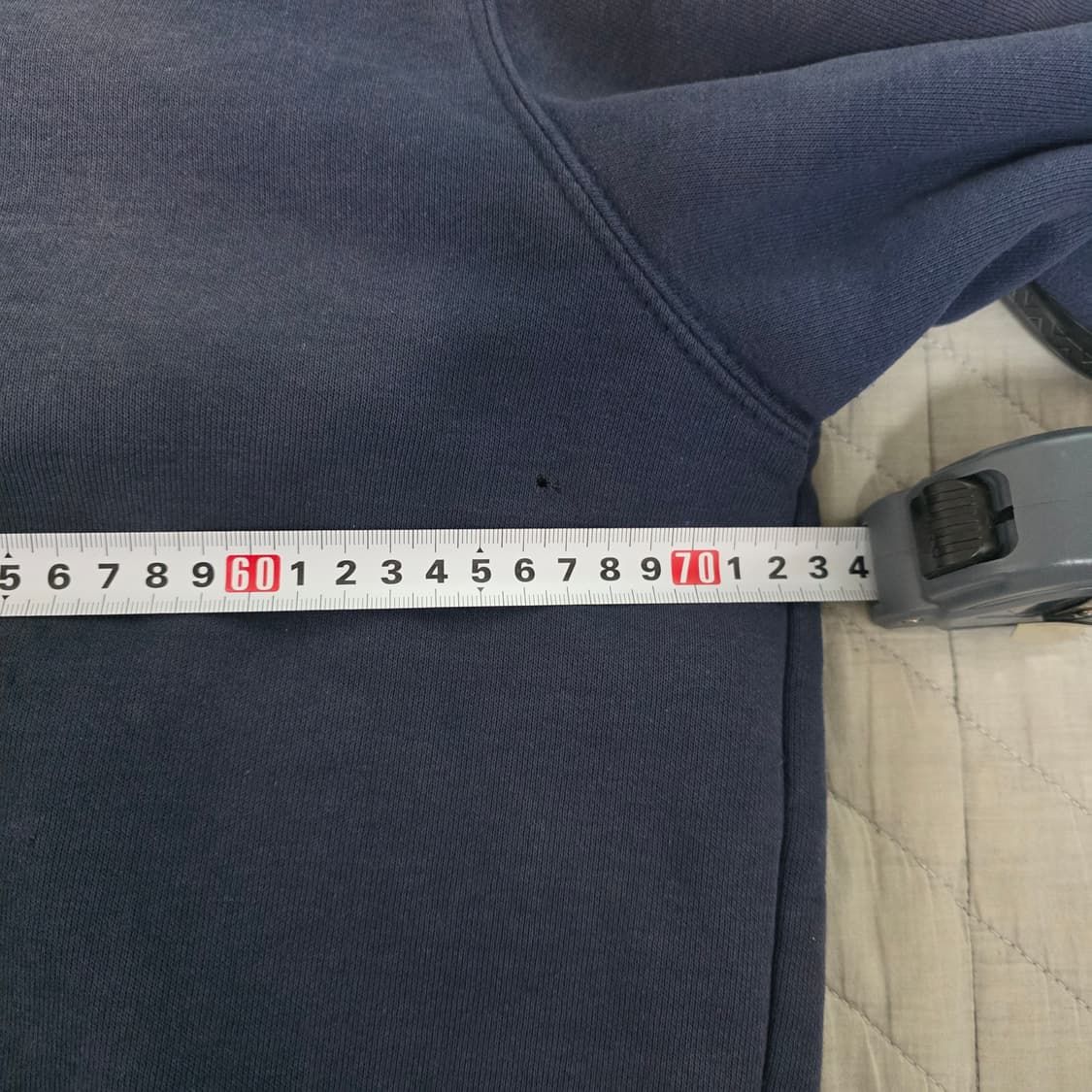 [XL] 빈티지 칼하트 더블페이스 트래쉬드 썬페이드 써멀 후드집업 네이비 상품이미지8