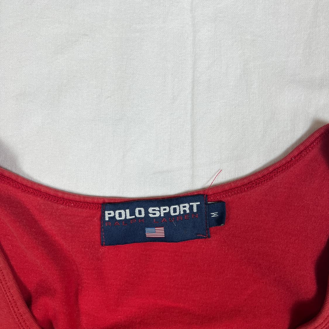 90’s 폴로스포츠 polo sport 스펠아웃 프린트 나시티 상품이미지4