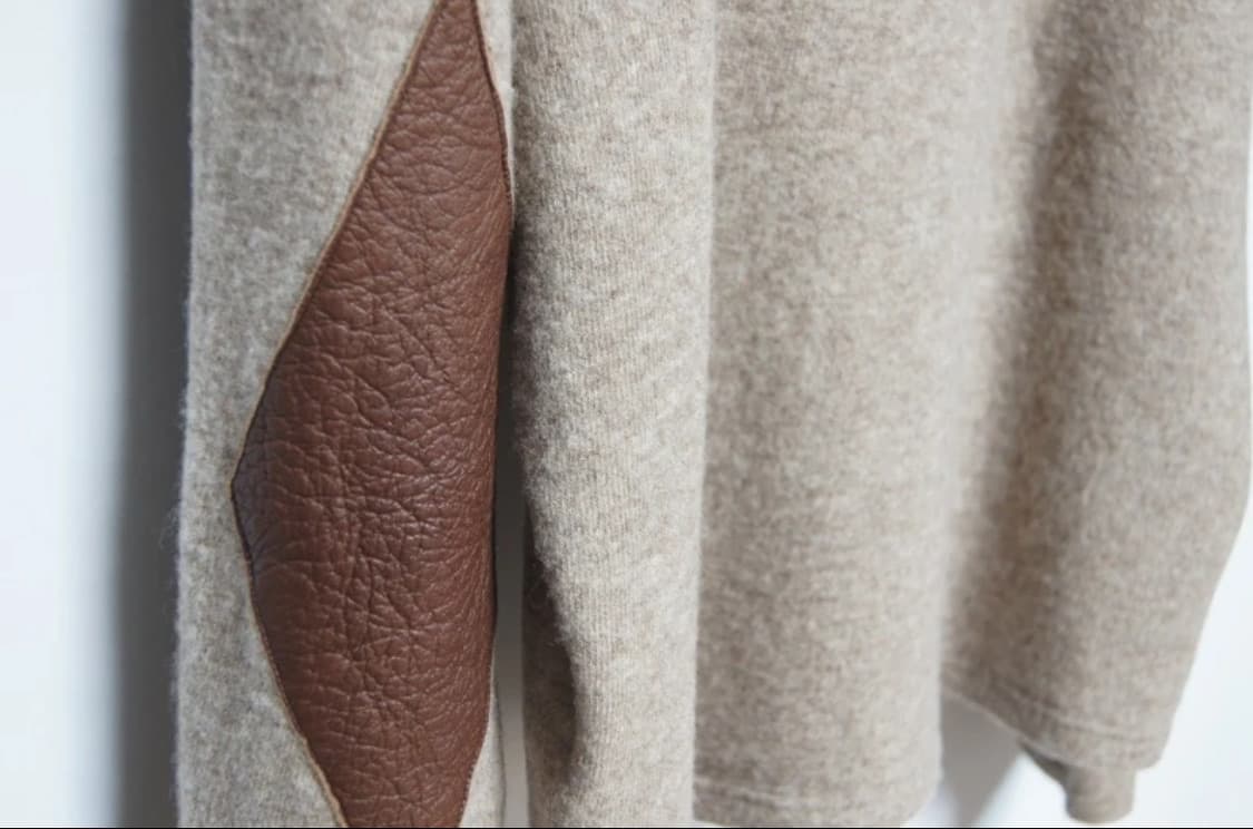 Kapital 캐피탈 헨리넥 가죽패치 니트 스웨터 상품이미지7