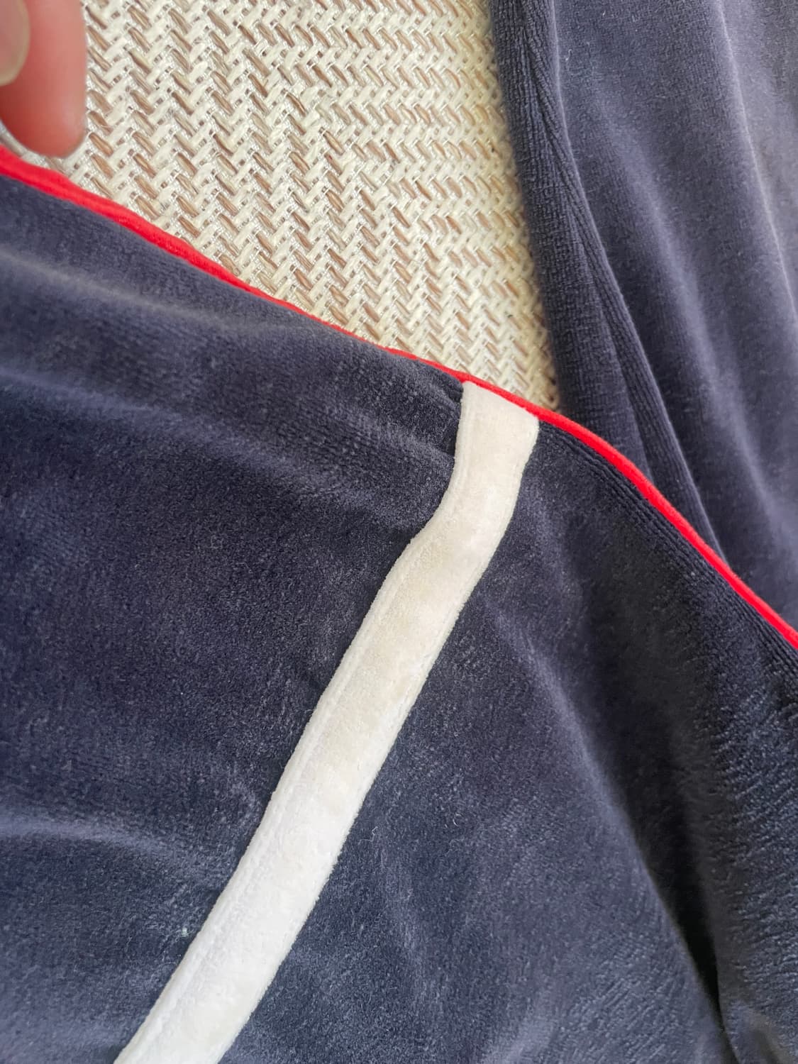 80s Fila 이태리 riri지퍼 2way 벨벳 트랙 자켓 J03988 상품이미지6