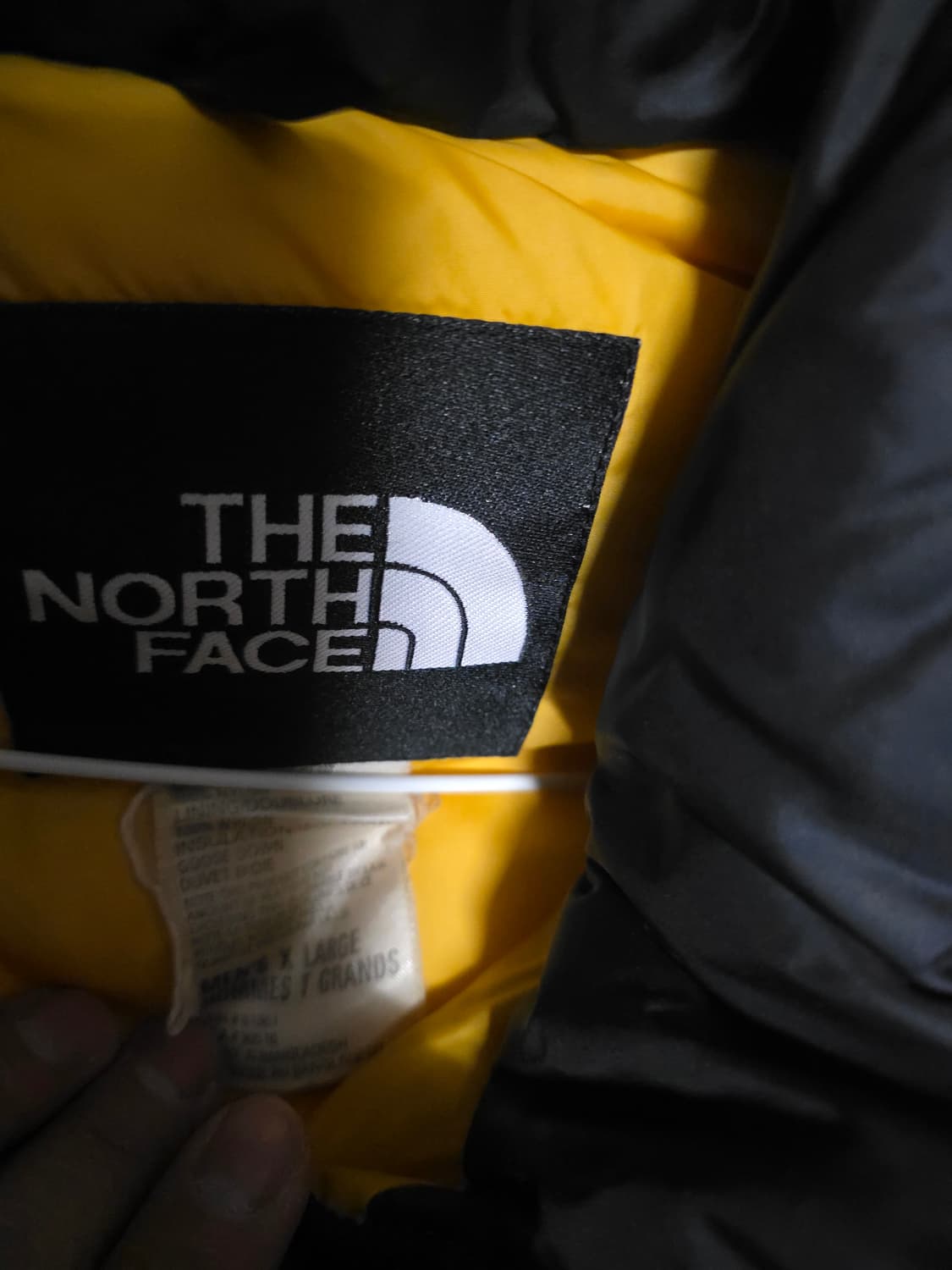노스페이스 눕시 700 패딩 XL 노랑 상품이미지2