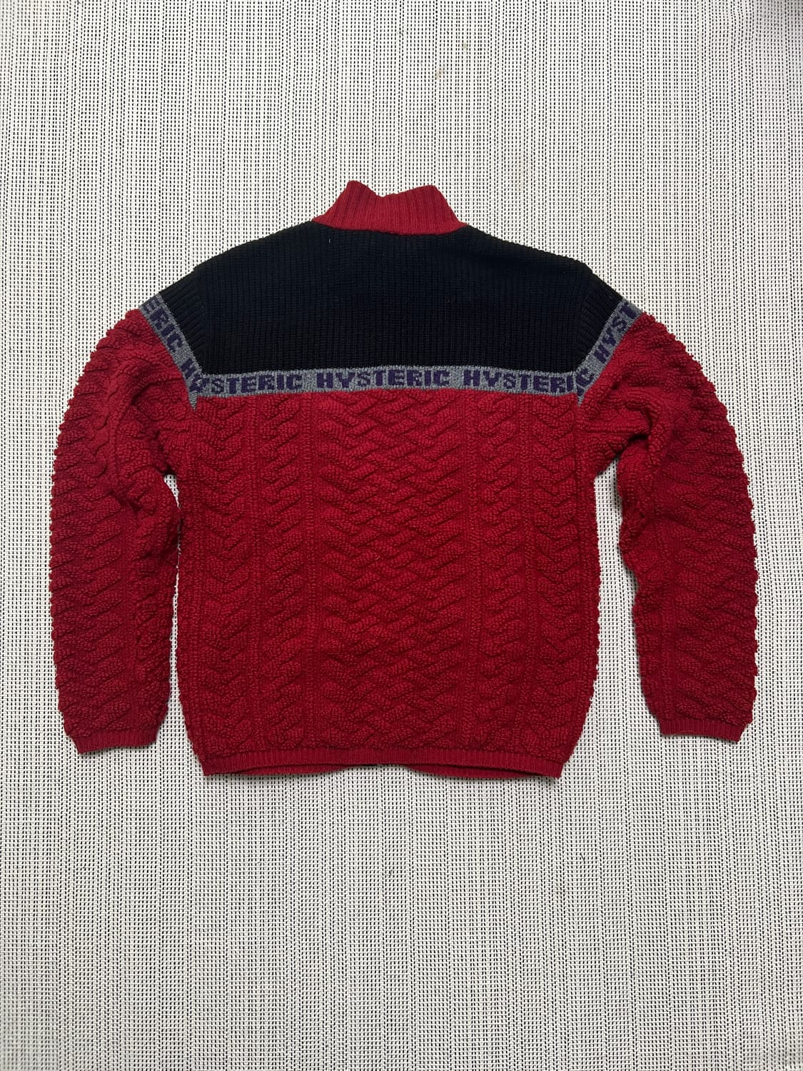 히스테릭글래머 케이블 니트 집업 M 상품이미지2