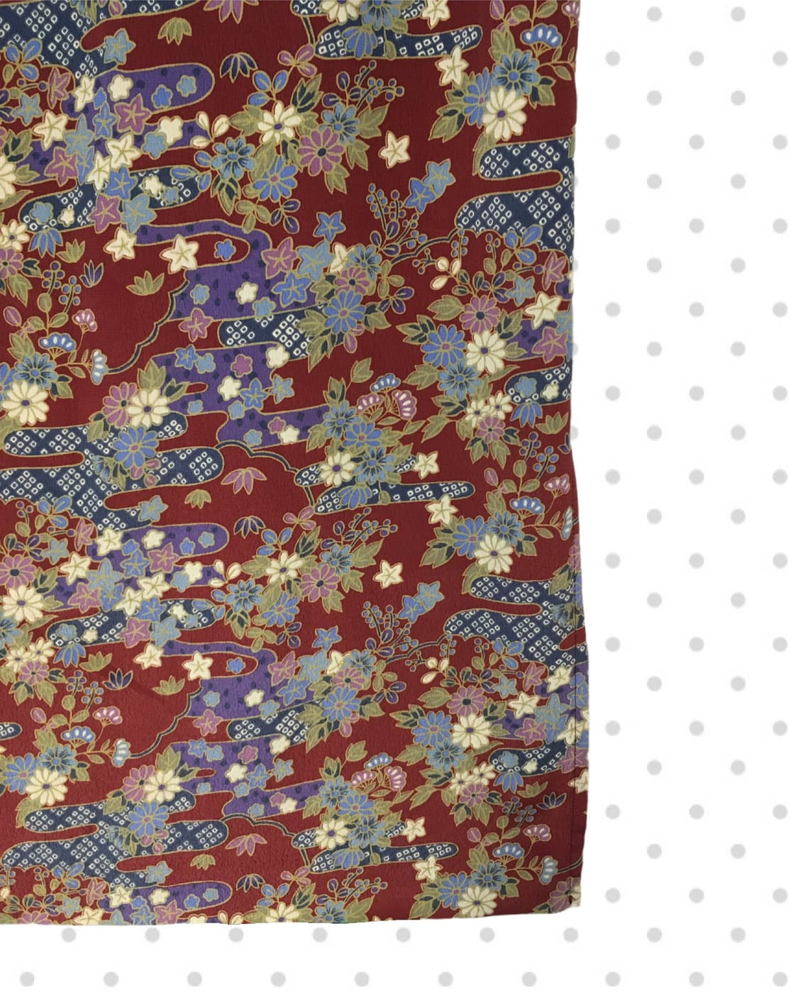 vintage oriental floral skirt burgundy 상품이미지7