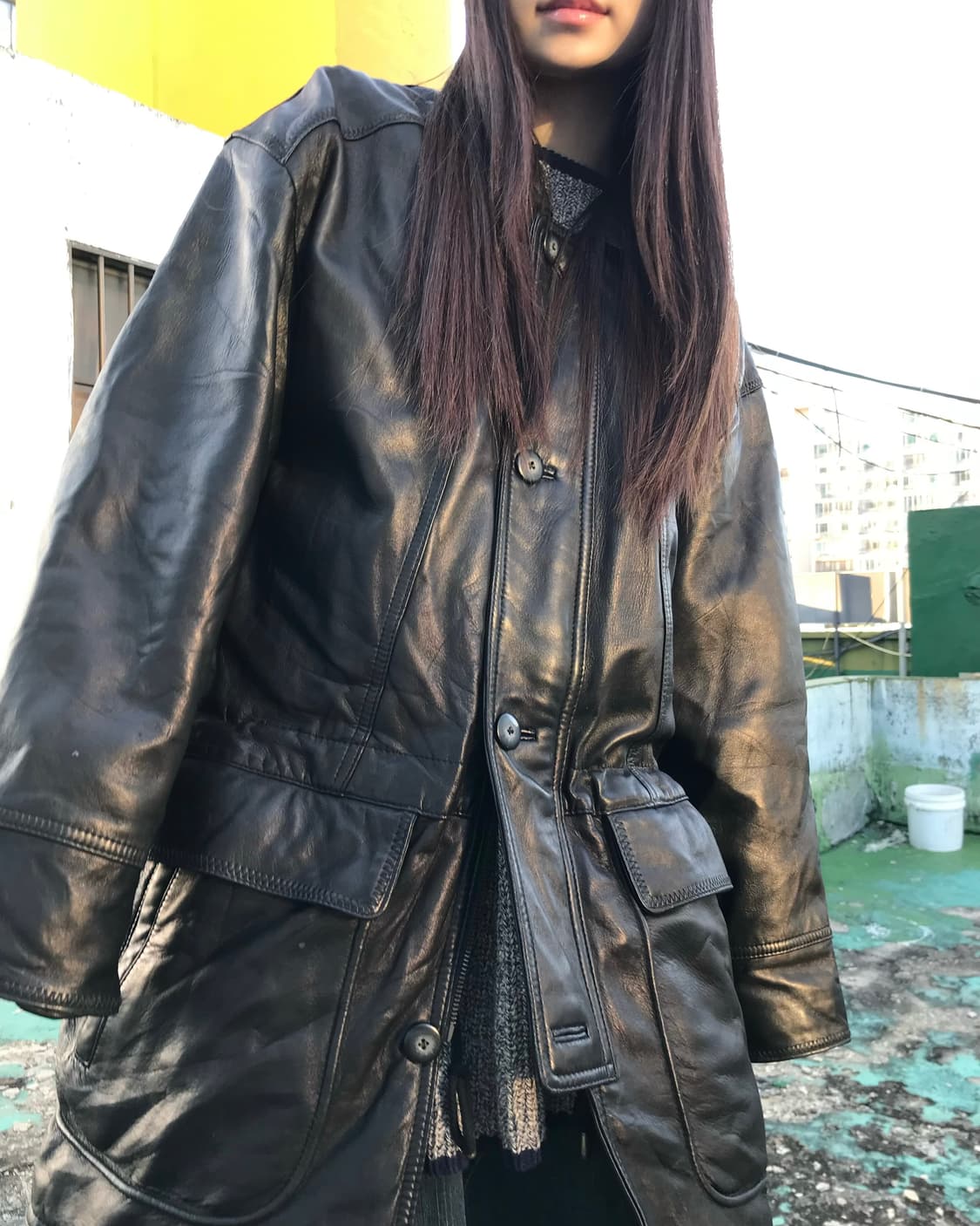 양가죽 레더 코트 상품이미지2