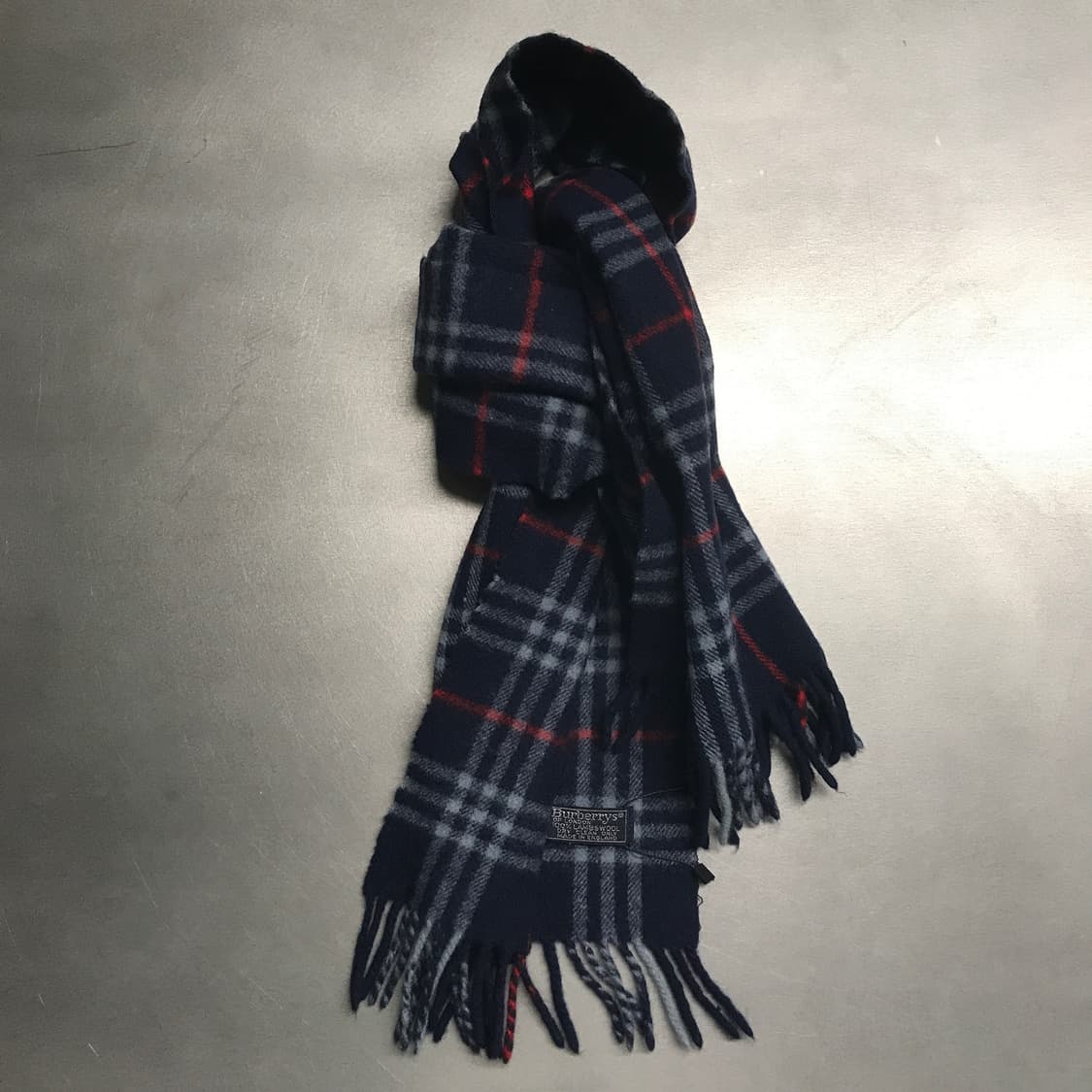 버버리 정품 램스울 머플러 네이비 상품이미지1