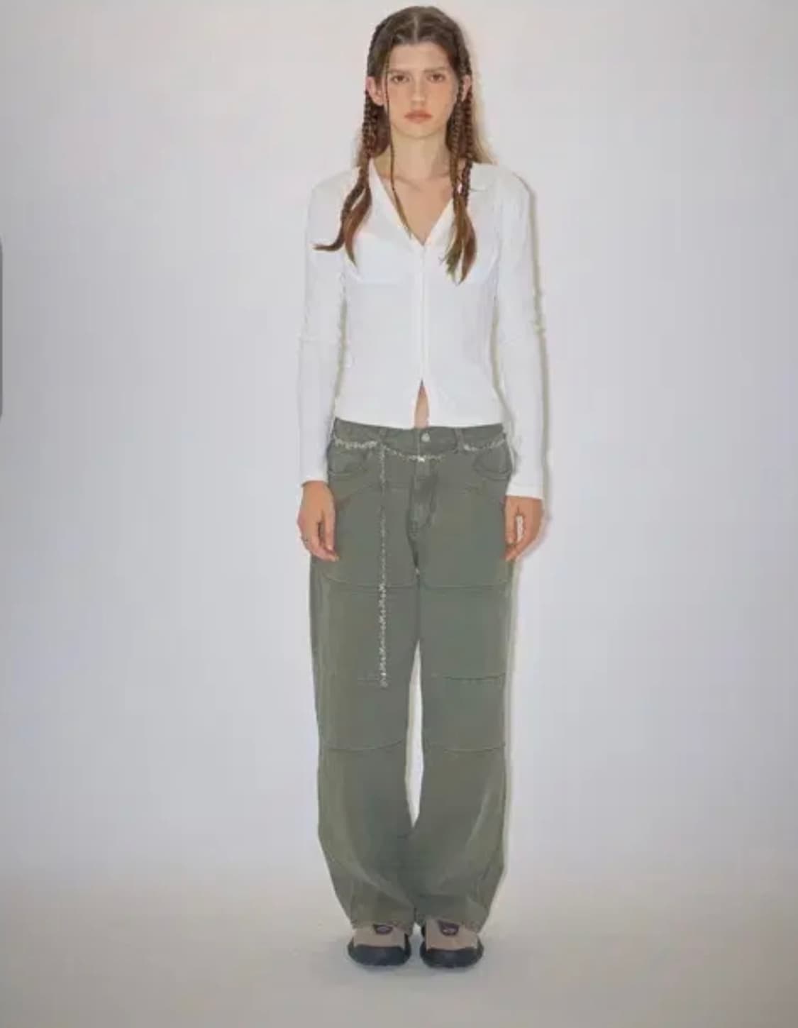 앤써이즈예쓰 Robin bustier cardigan 화이트 상품이미지2