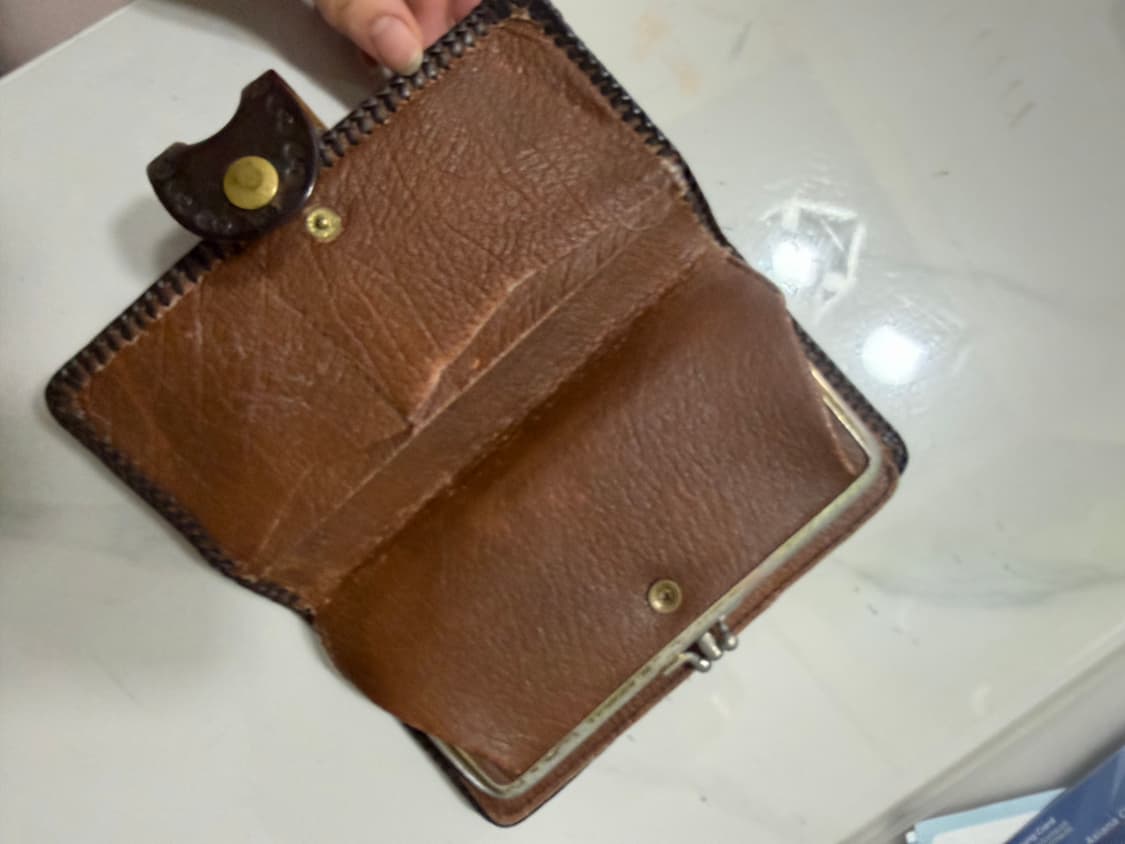 빈티지 가죽 지갑 상품이미지3