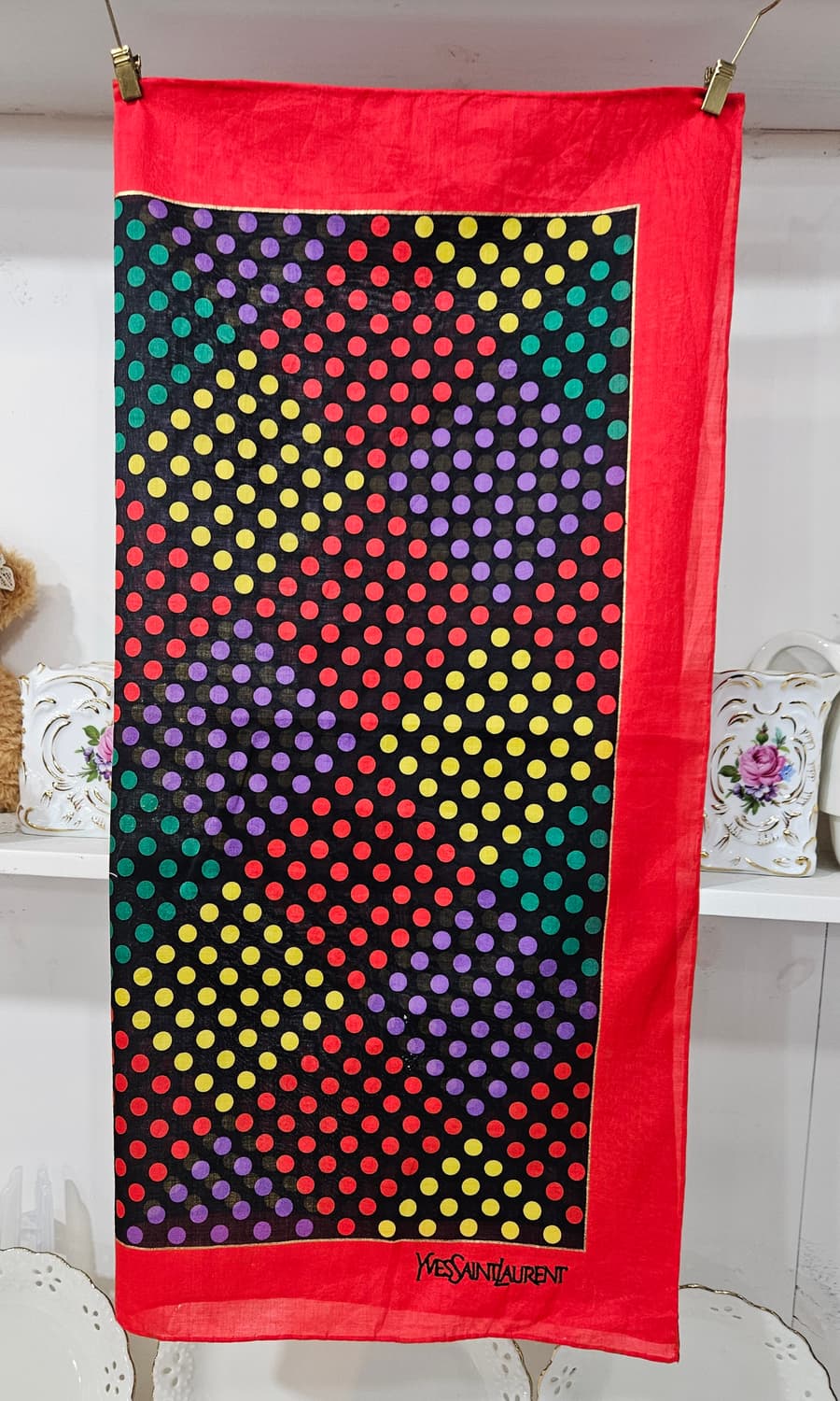 입생로랑(YSL) 멀티 도트 코튼 손수건 상품이미지1