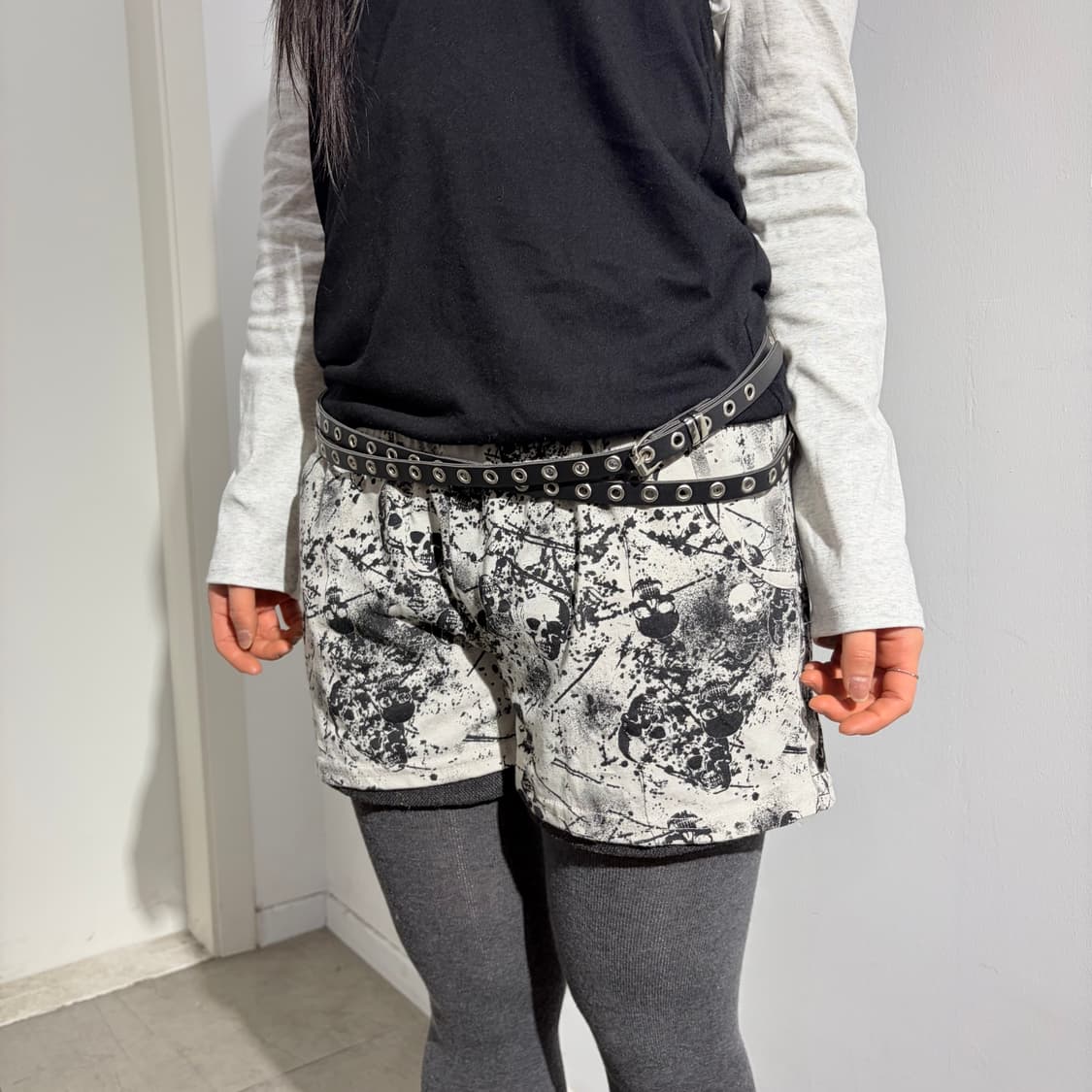 Dig Deep 펑크 스컬 해골 홀터넥 점프슈트 상품이미지3