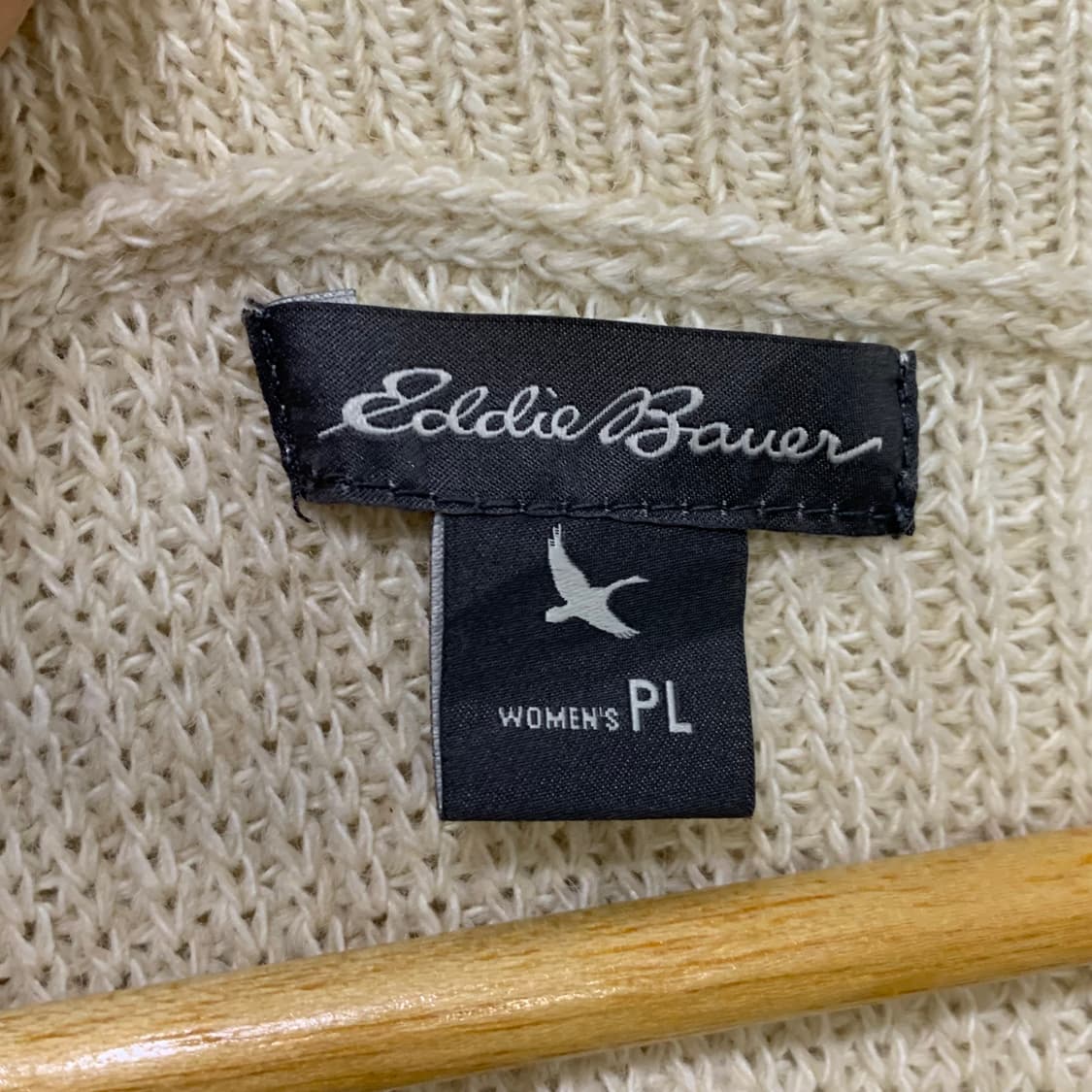 에디바우어 브이넥 반팔 니트 아이보리 빈티지 모리걸 상품이미지7