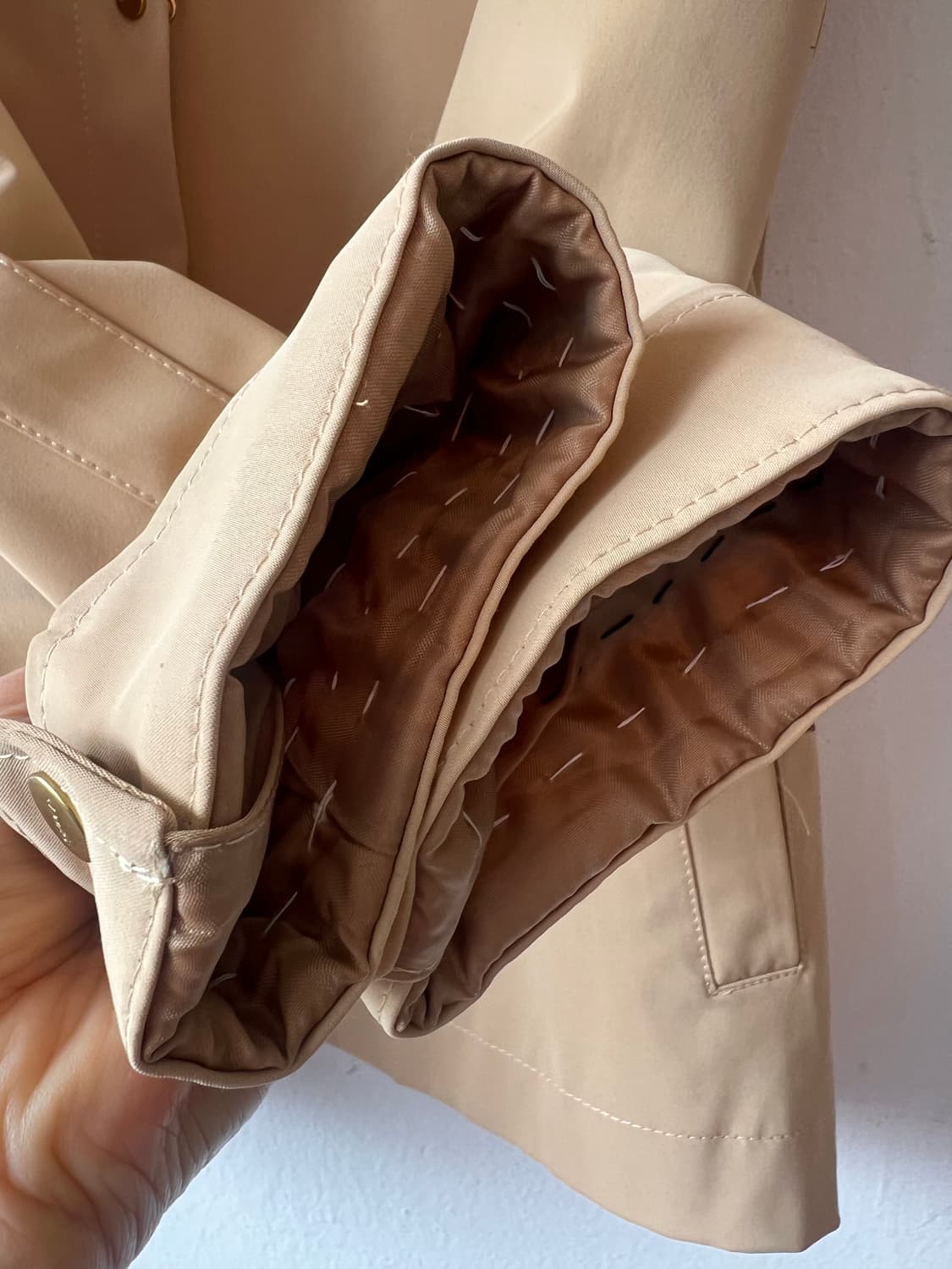 닥스 여성 베이지 블루종점퍼 간절기점퍼 상품이미지4