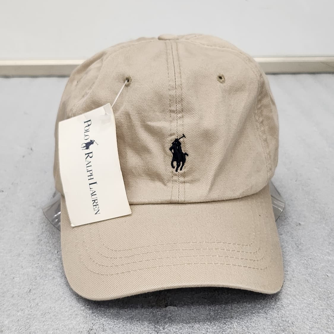 미착용 두산 정품 폴로 랄프로렌 베이지 볼캡 상품이미지2