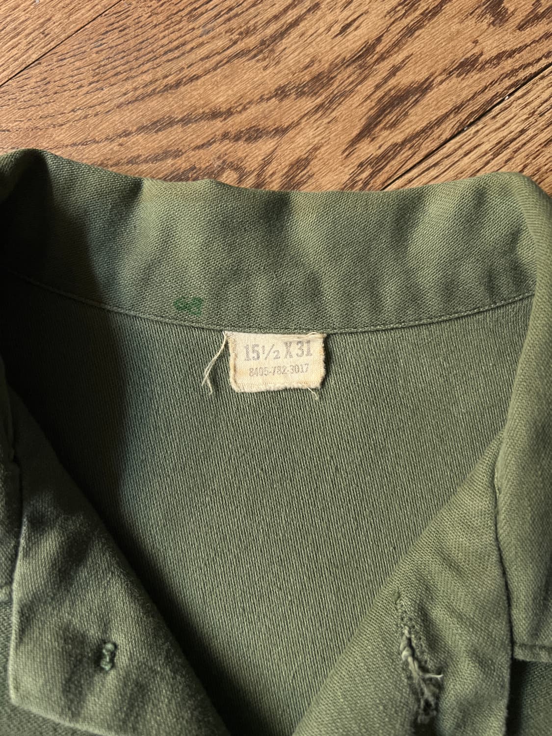 [M]70's 오리지널 U.S ARMY OG-107 셔츠 상품이미지2