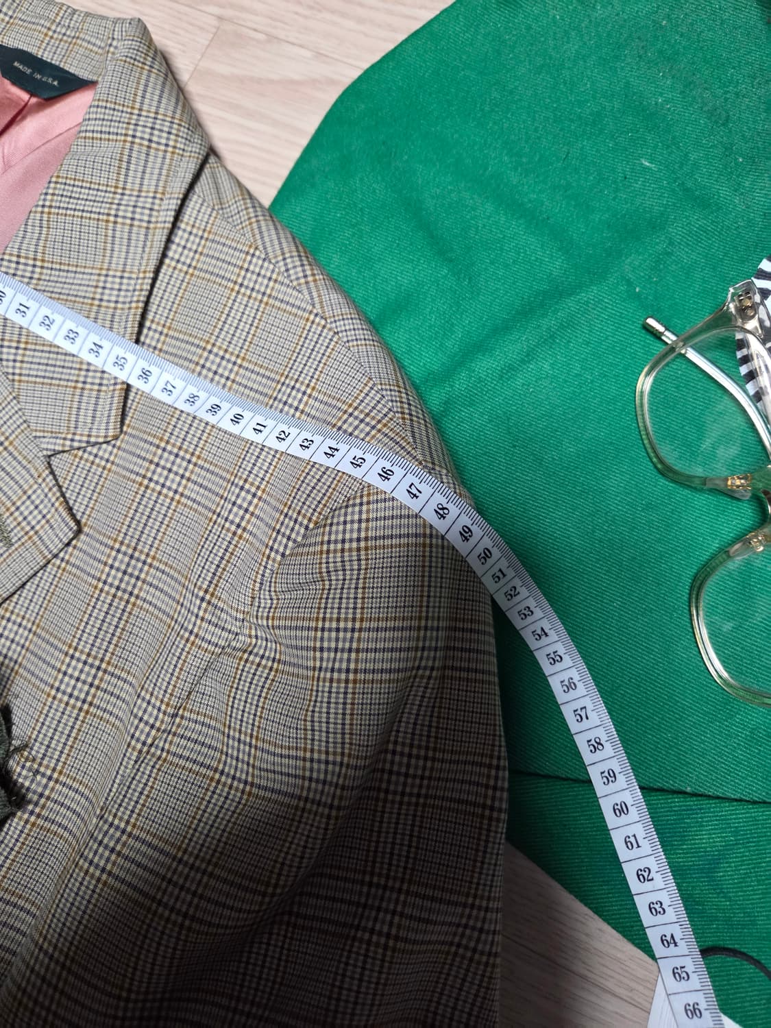 (MADE IN USA)JCREW 체크 블레이저 자켓 수트  상품이미지9