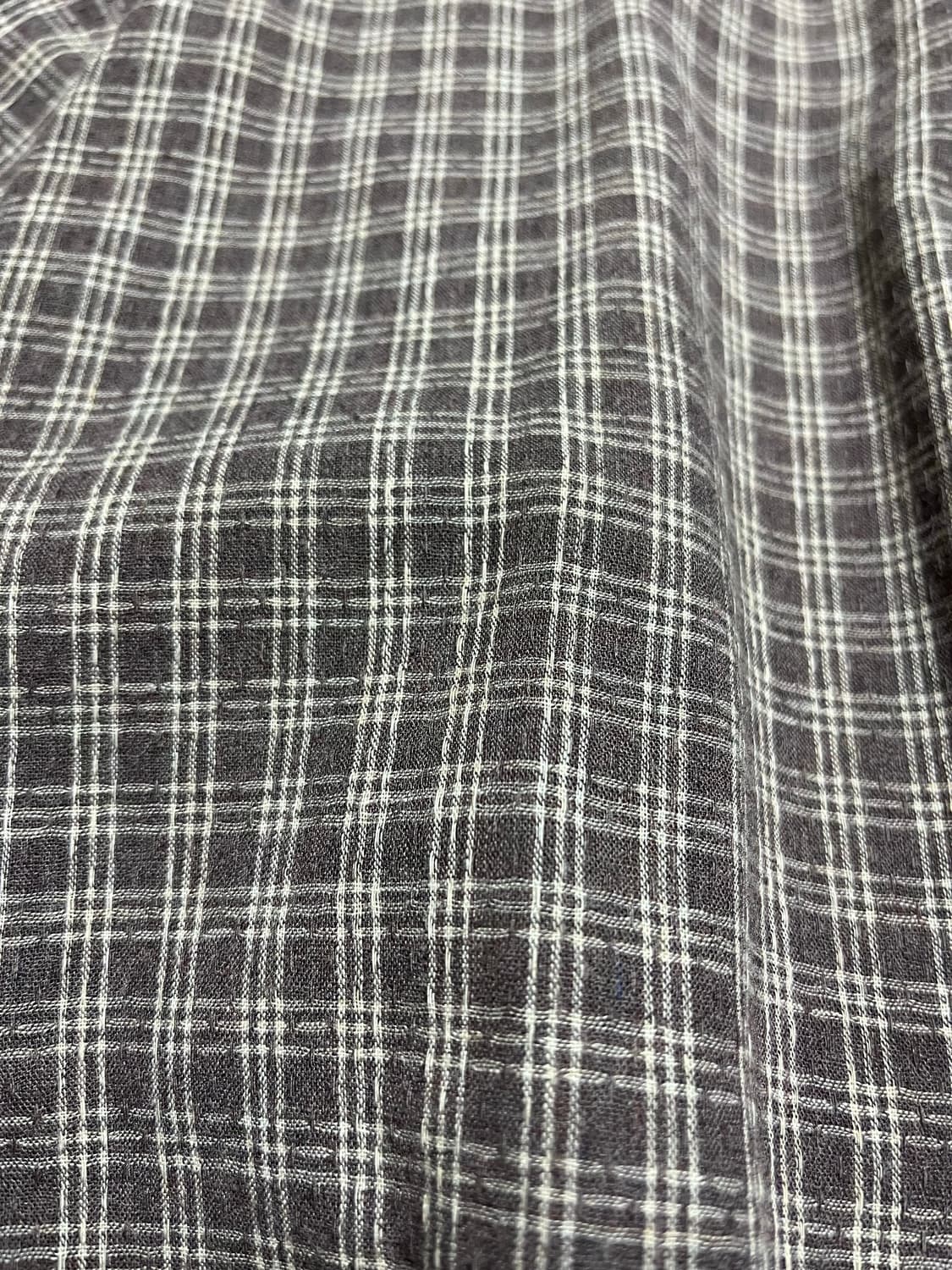 파브레가 루이 오버 체크셔츠 바이올렛 2사이즈 상품이미지3