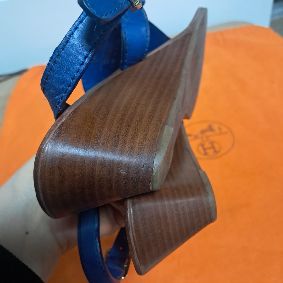 토리버치 블루 웨지 샌들 6.5 약235 상품이미지8