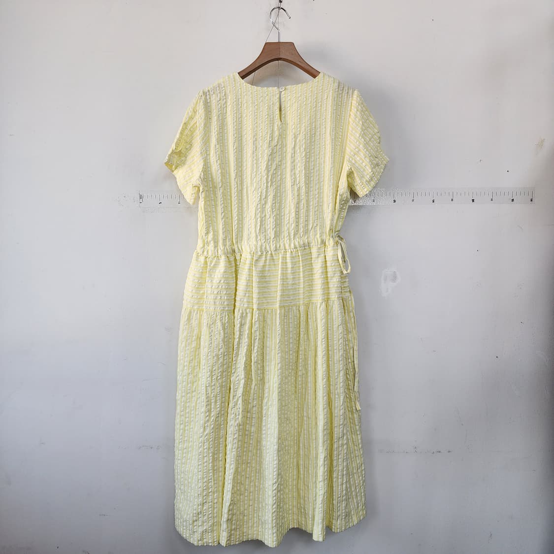 LEE LIN 옐로우 지지미 롱 원피스 상품이미지4