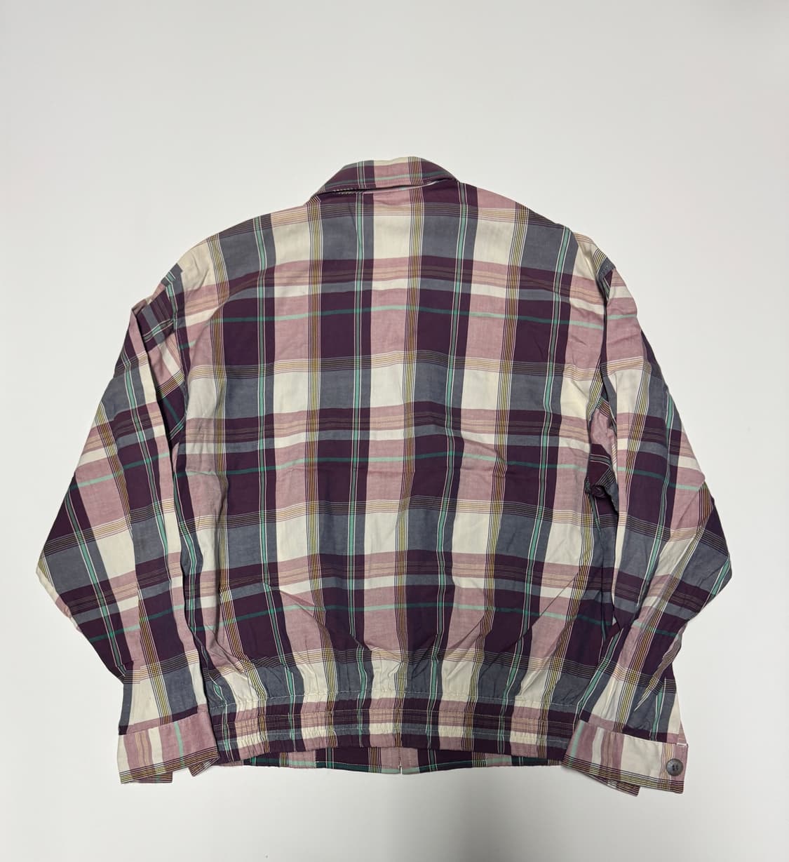 라코스테 올드스쿨 레트로 체크 집업 자켓 95 상품이미지2