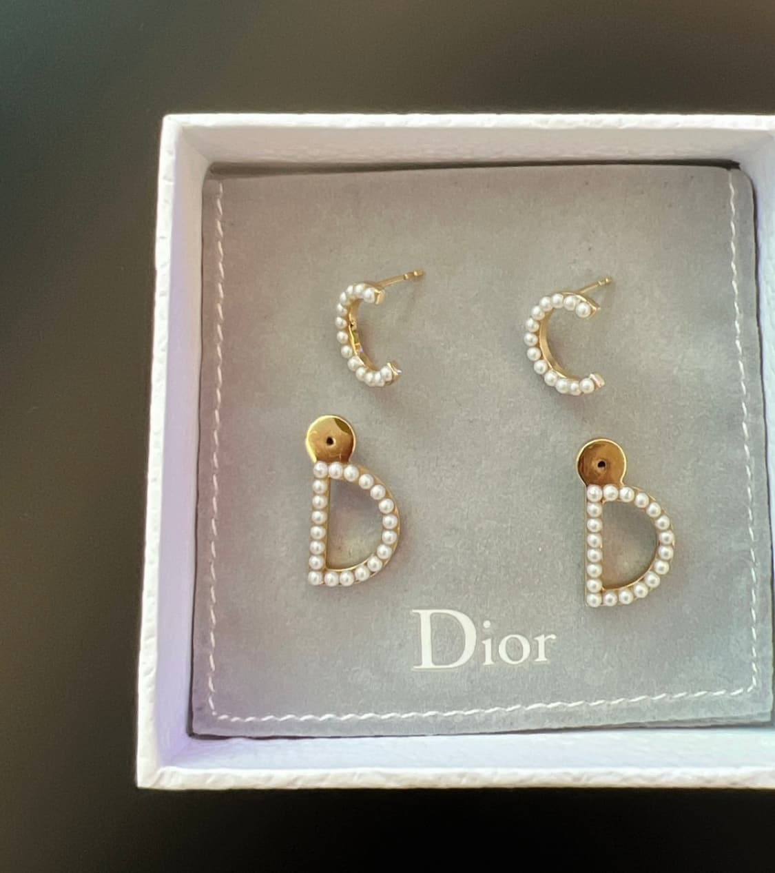 디올 진주 이어링 상품이미지5