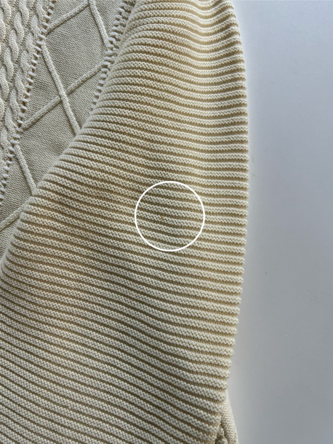 Stussy 스투시 아이보리 패치워크 스웨터 상품이미지8