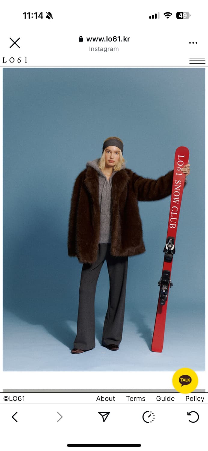 lo61 ria fur coat brown 리아 퍼 상품이미지1