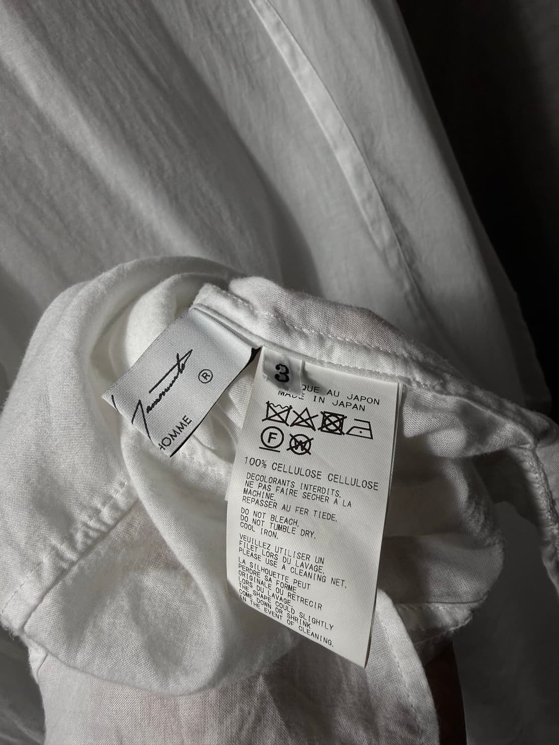 Yohji Yamamoto Pour Homme 22SS Shirt 상품이미지6