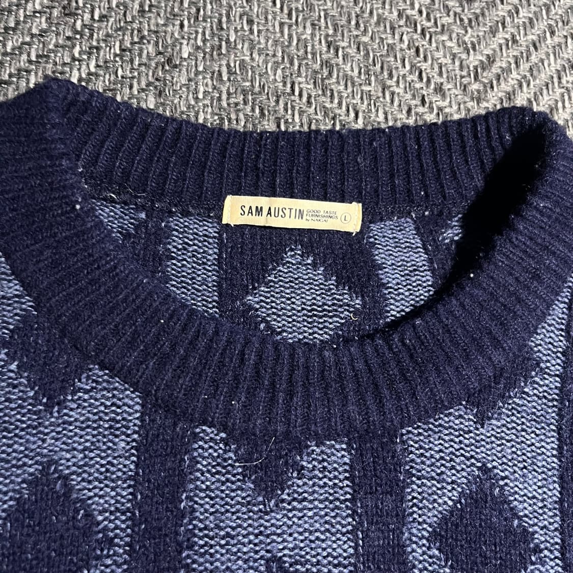 [L] SAM AUSTIN 샘오스틴 울 블랜드 패턴 니트 상품이미지4