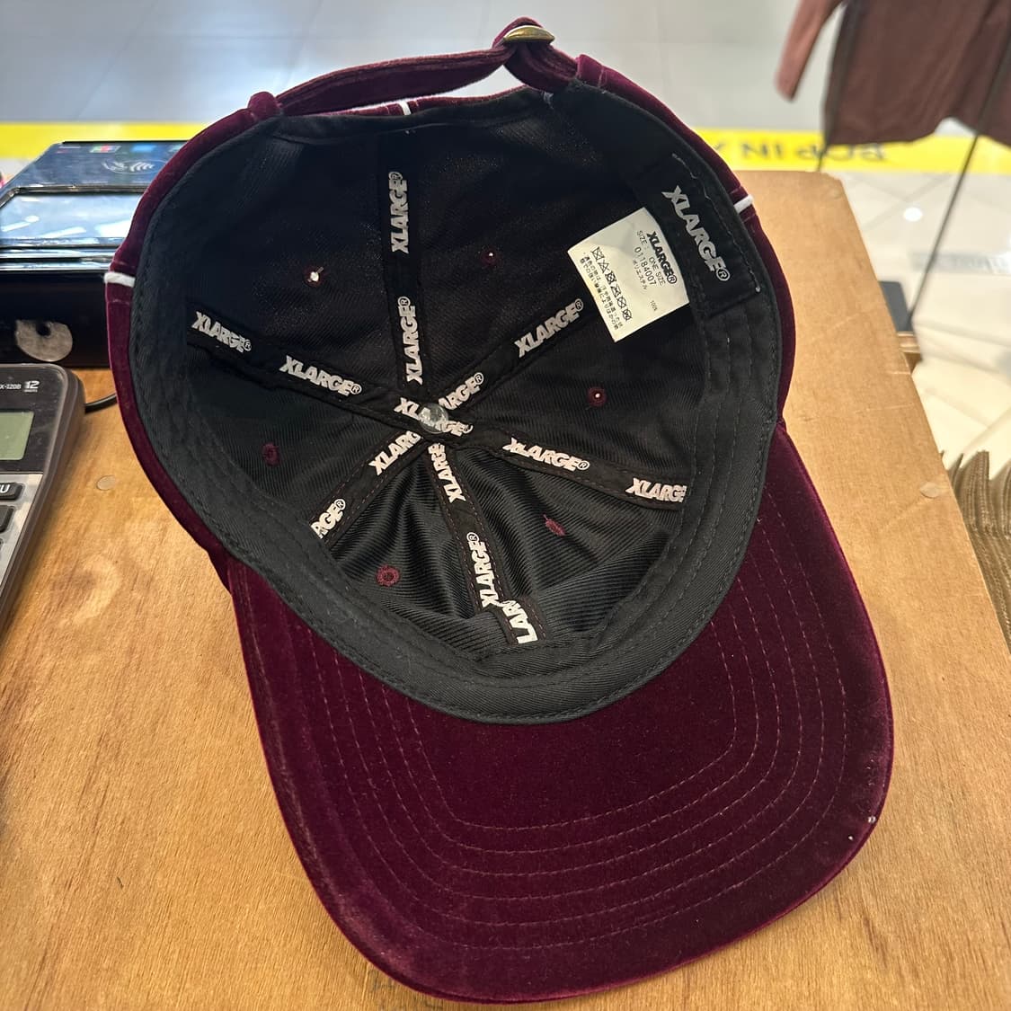 엑스라지 재팬 버건디 벨벳 캡 상품이미지7