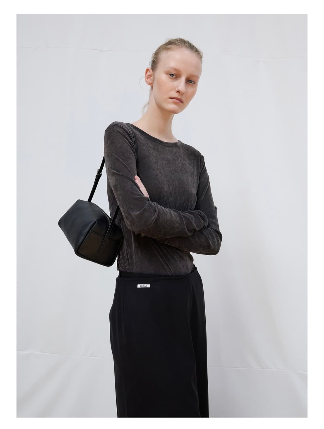 르바 벨벳 레이어드 티셔츠 상품이미지4