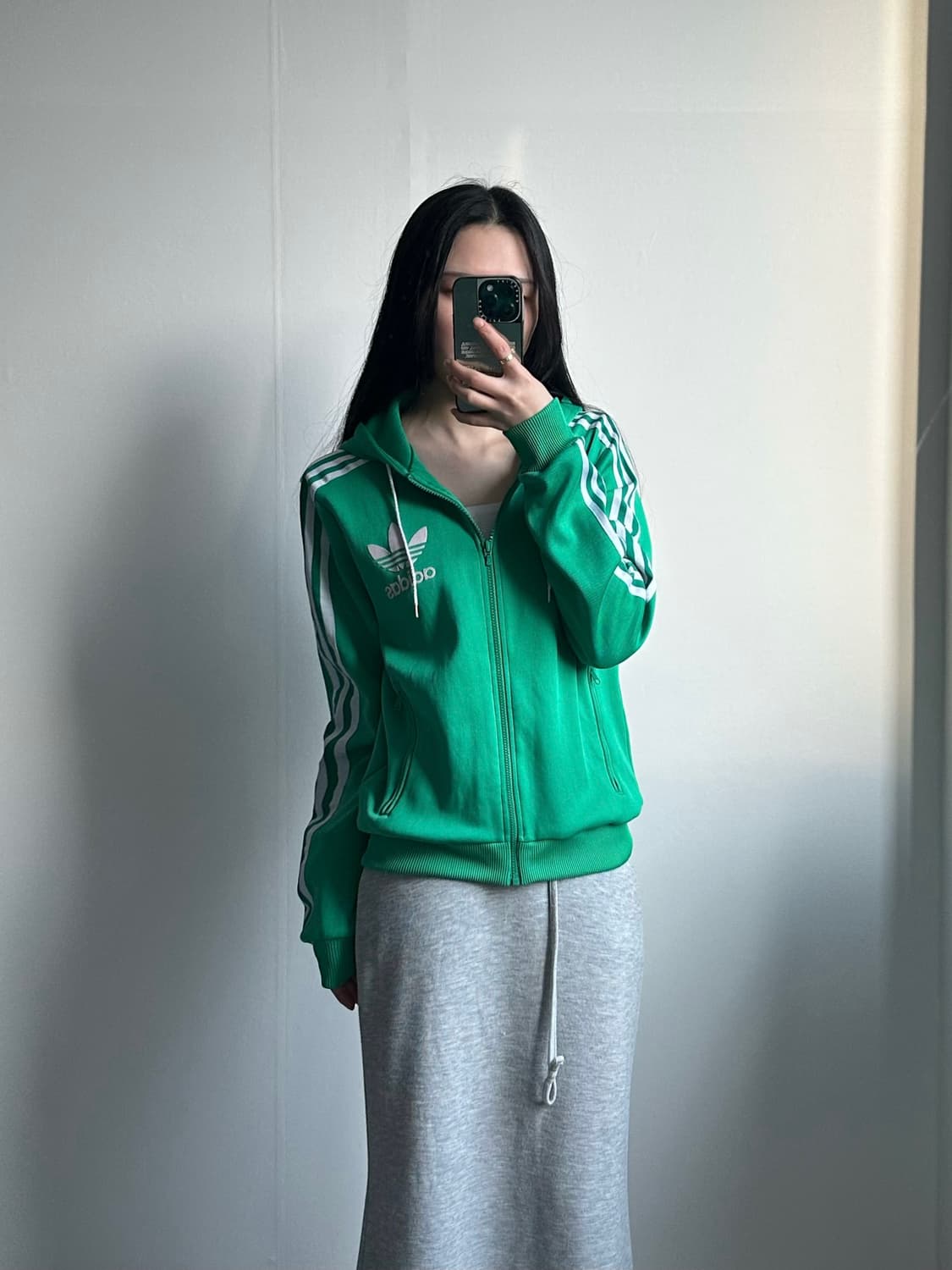 아디다스 그린 플락 트랙 후드 져지 상품이미지1
