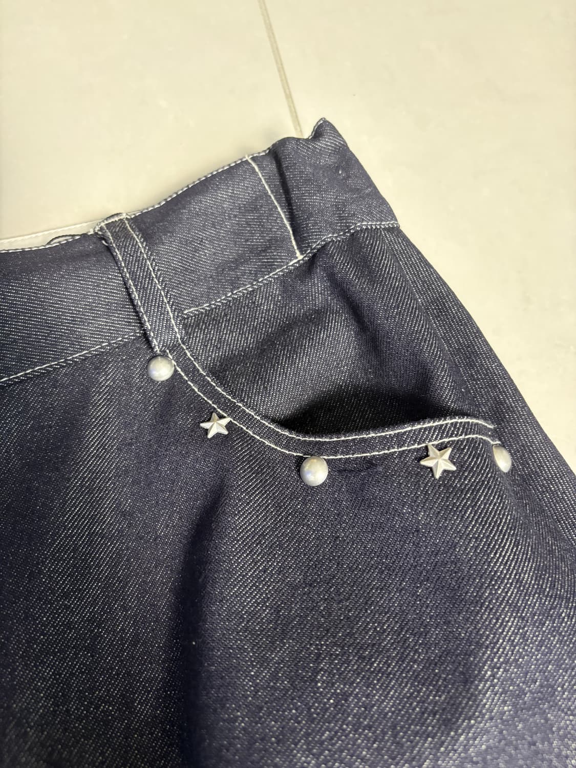 AAO viedit starry stud random tuck pants 상품이미지7