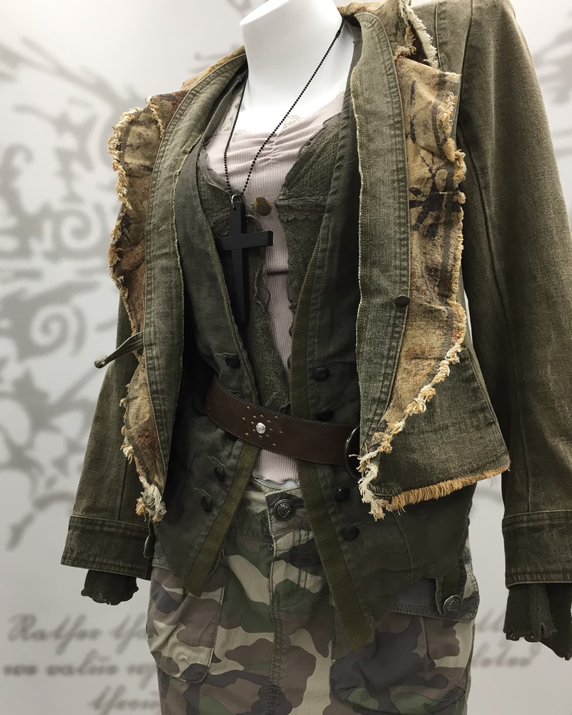 Grunge vintage washing denim jacket 상품이미지2