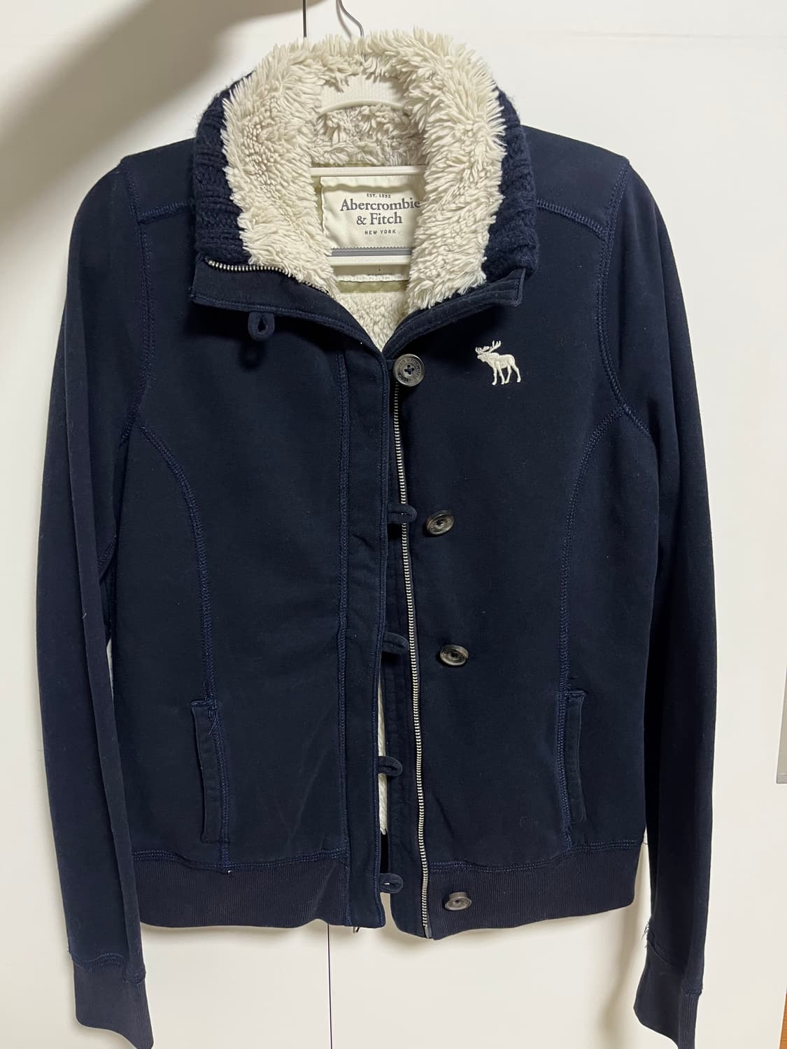 아베크롬비 양털 단추 집업 상품이미지1