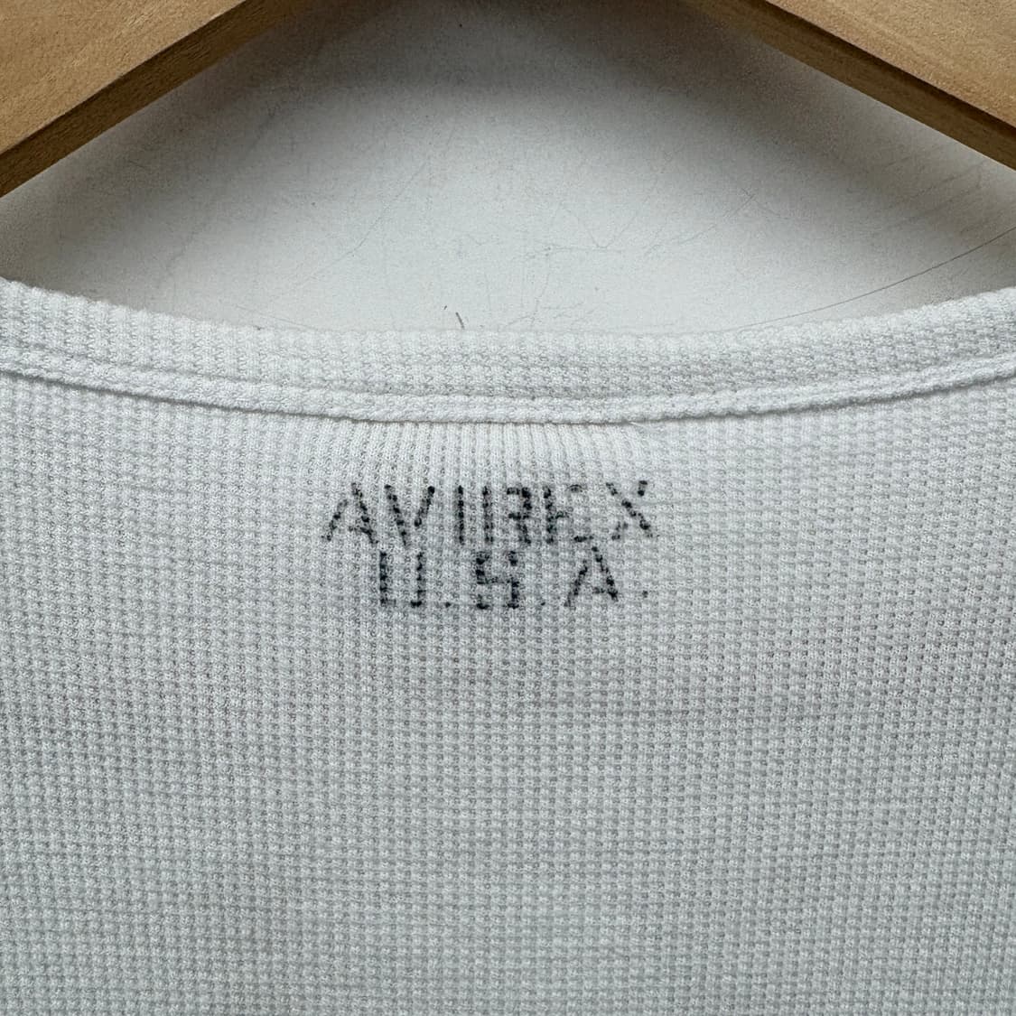 AVIREX U.S.A 와플 반팔 티셔츠 남성M 상품이미지6
