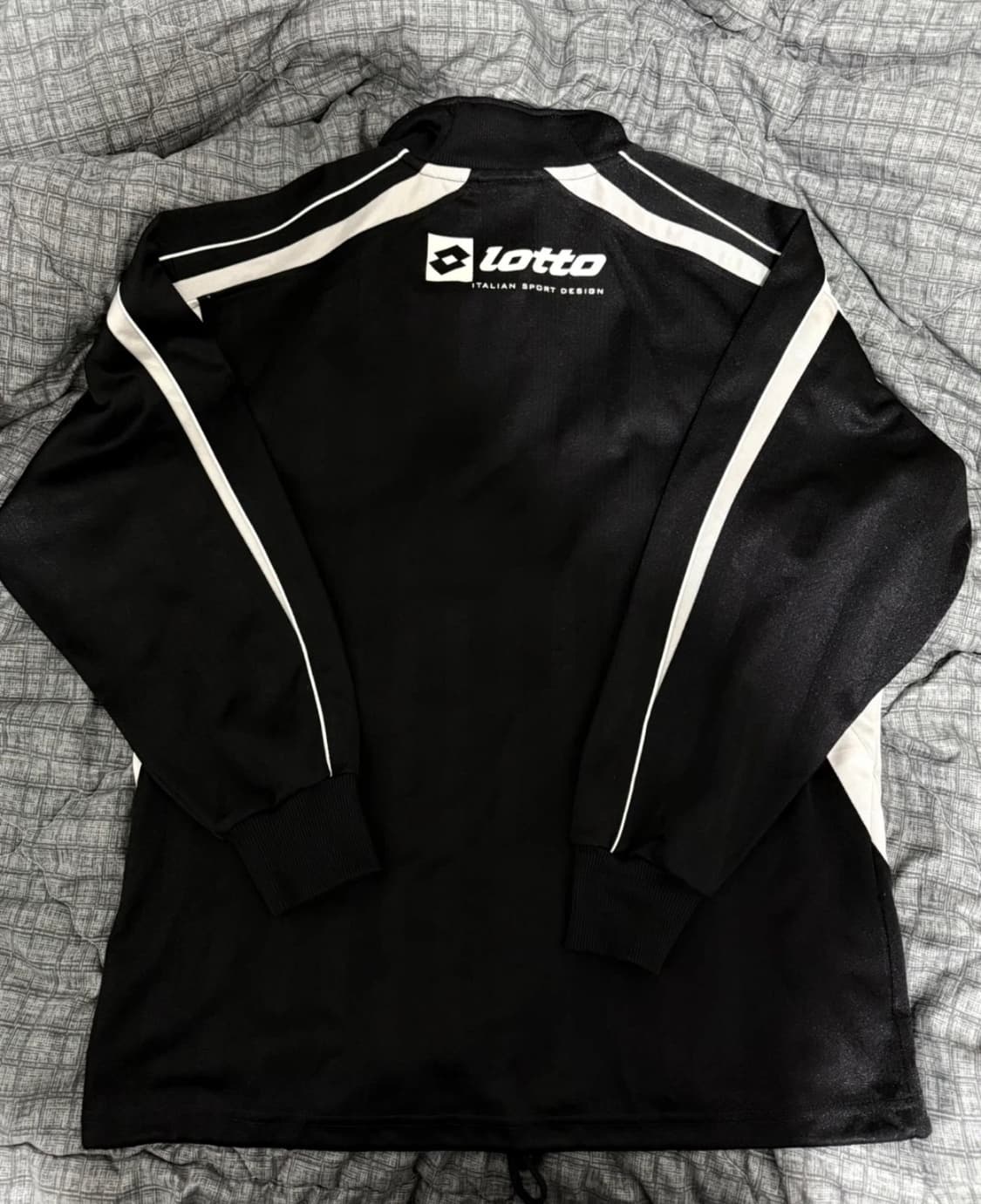 Lotto로또 블랙 화이트 집업 자켓 상품이미지2