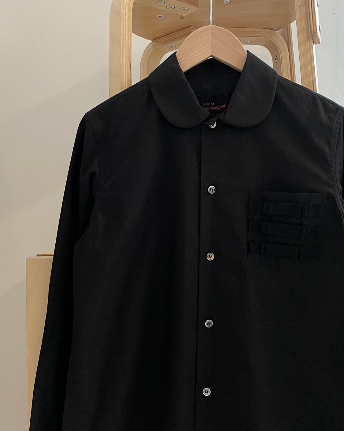 꼼데가르송 트리콧 리본 셔츠 상품이미지2